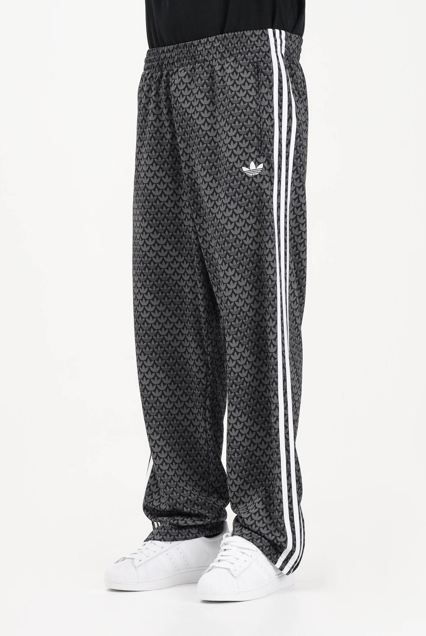 ADIDAS ORIGINALS Pantalone sportivo FIREBIRD LOOSE MONOGRAM nero da uomo KC9159 . ADIDAS ORIGINALS