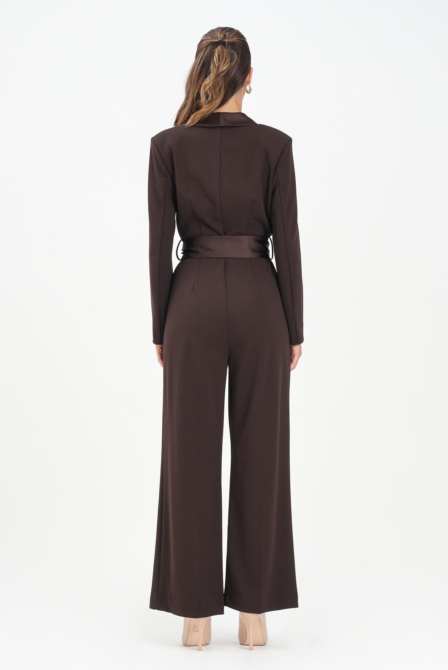 VICOLO Tuta elegante marrone da donna TF0357 FU69 VICOLO