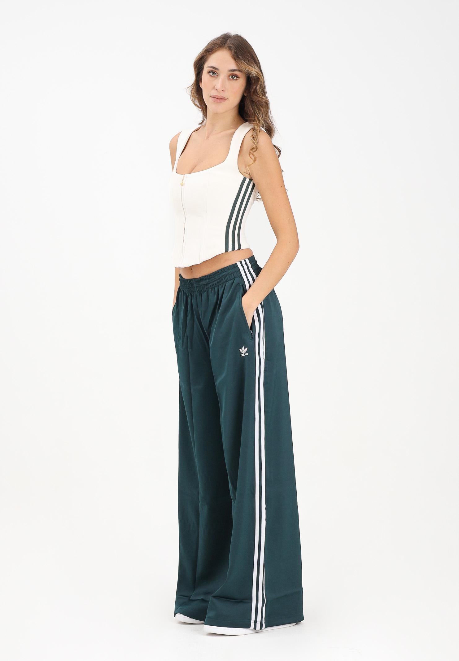 ADIDAS ORIGINALS Pantalone sportivo Adicolor Satin verde da donna JV7511 ADIDAS ORIGINALS