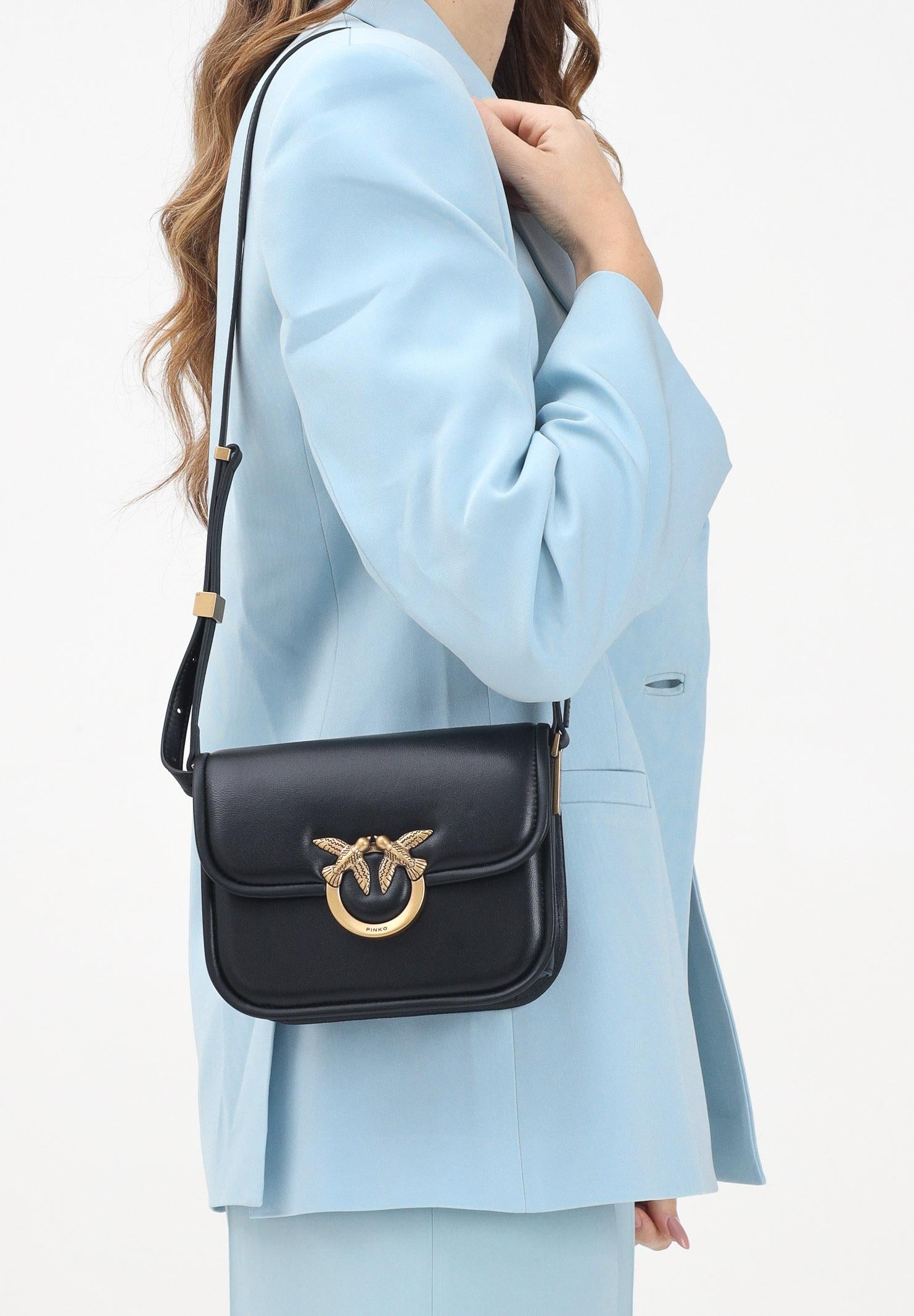 PINKO Borsa a spalla LOVE BOX BAG FL MINI nera da donna 104297A26L Z99Q PINKO