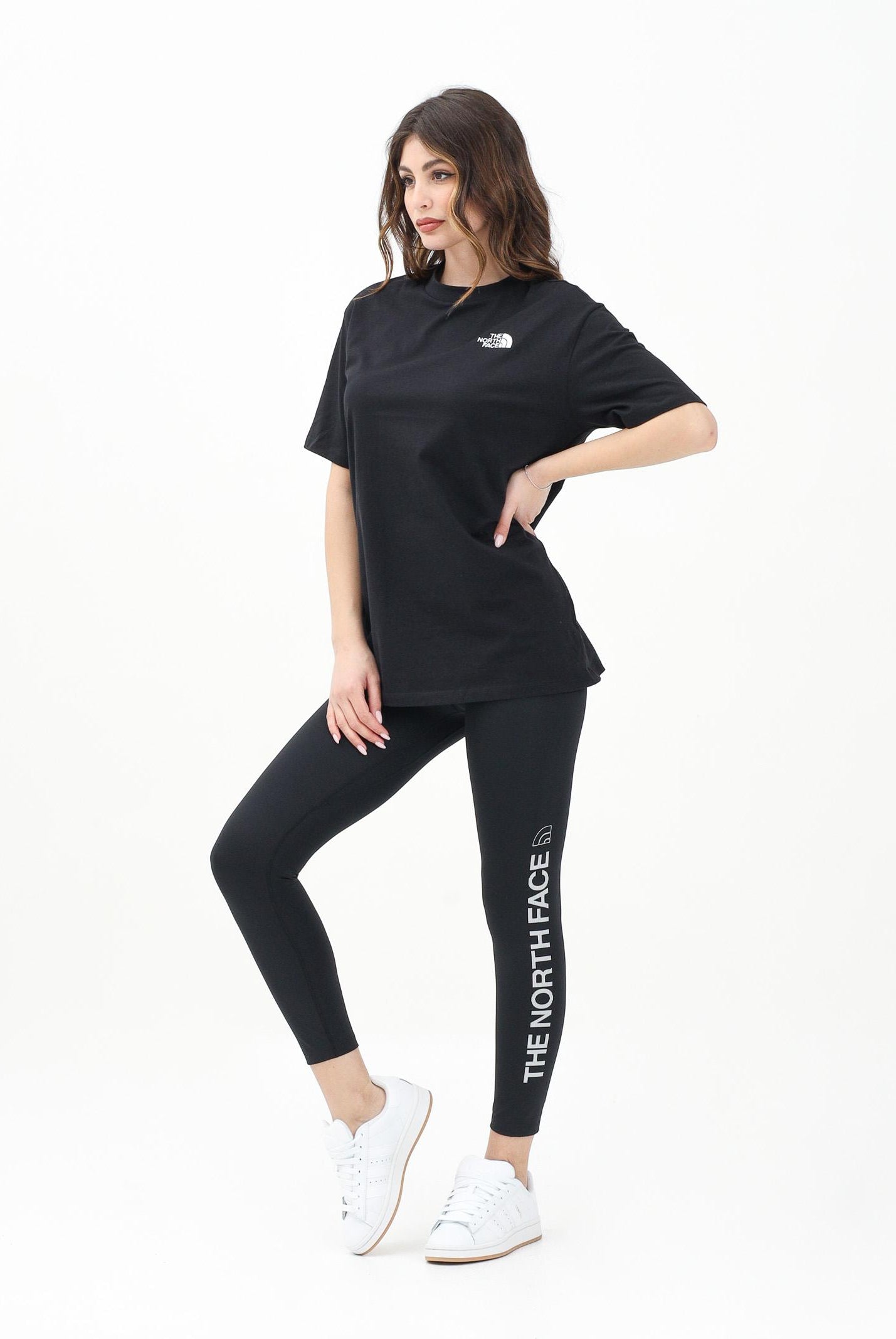 THE NORTH FACE Leggings FLEX HIGH RISE 7/8 LINES GRAPHIC nero da donna NF0A8BQSJK31 . THE NORTH FACE