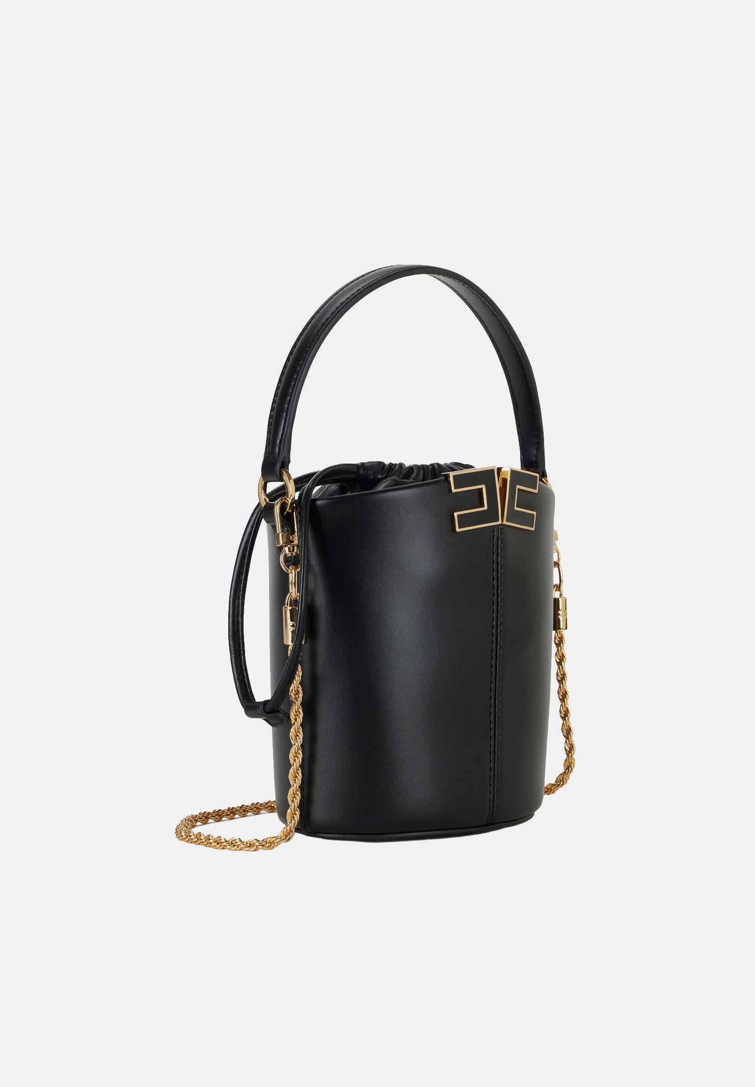 ELISABETTA FRANCHI Borsa a secchiello nera da donna BS92A61E2 110 ELISABETTA FRANCHI