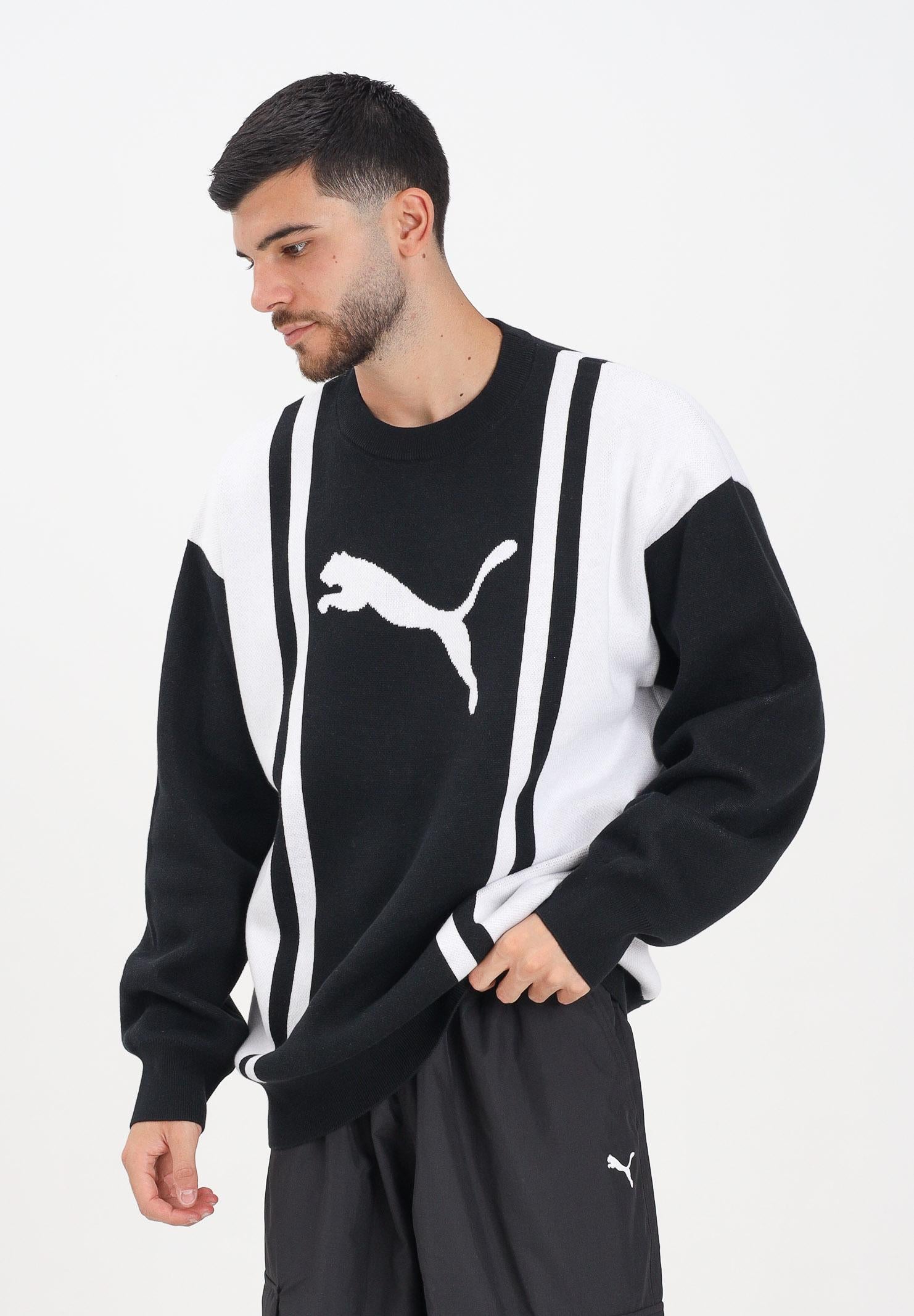 PUMA Maglione girocollo FUTURE PUMA ARCHIVE nero da uomo 632294 01 PUMA