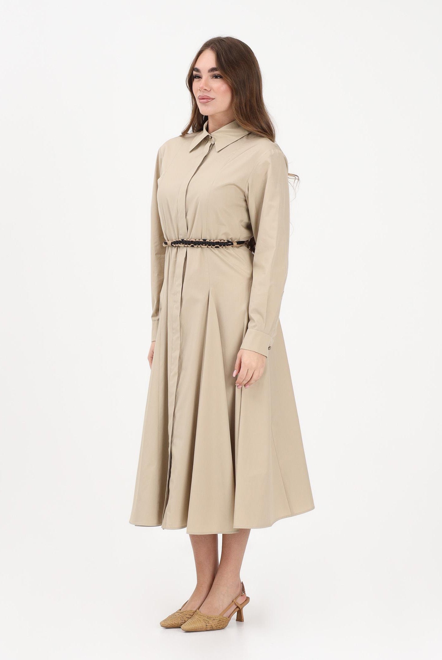 MAX MARA Abito midi MSTAFFETTO beige da donna 2616221062600 068 MAX MARA