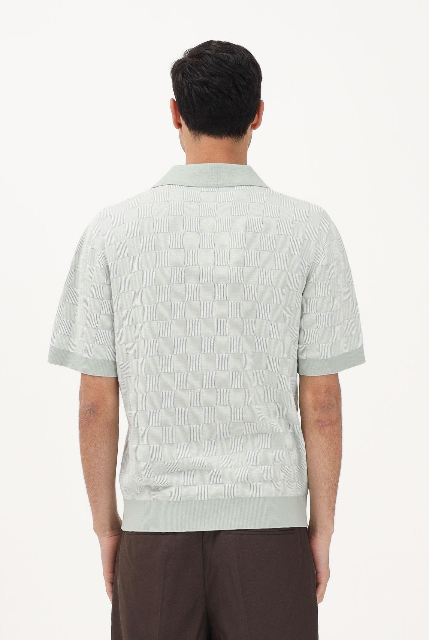 SELECTED HOMME Polo a manica corta in maglia verde acqua da uomo 16100069 AQGR SELECTED HOMME