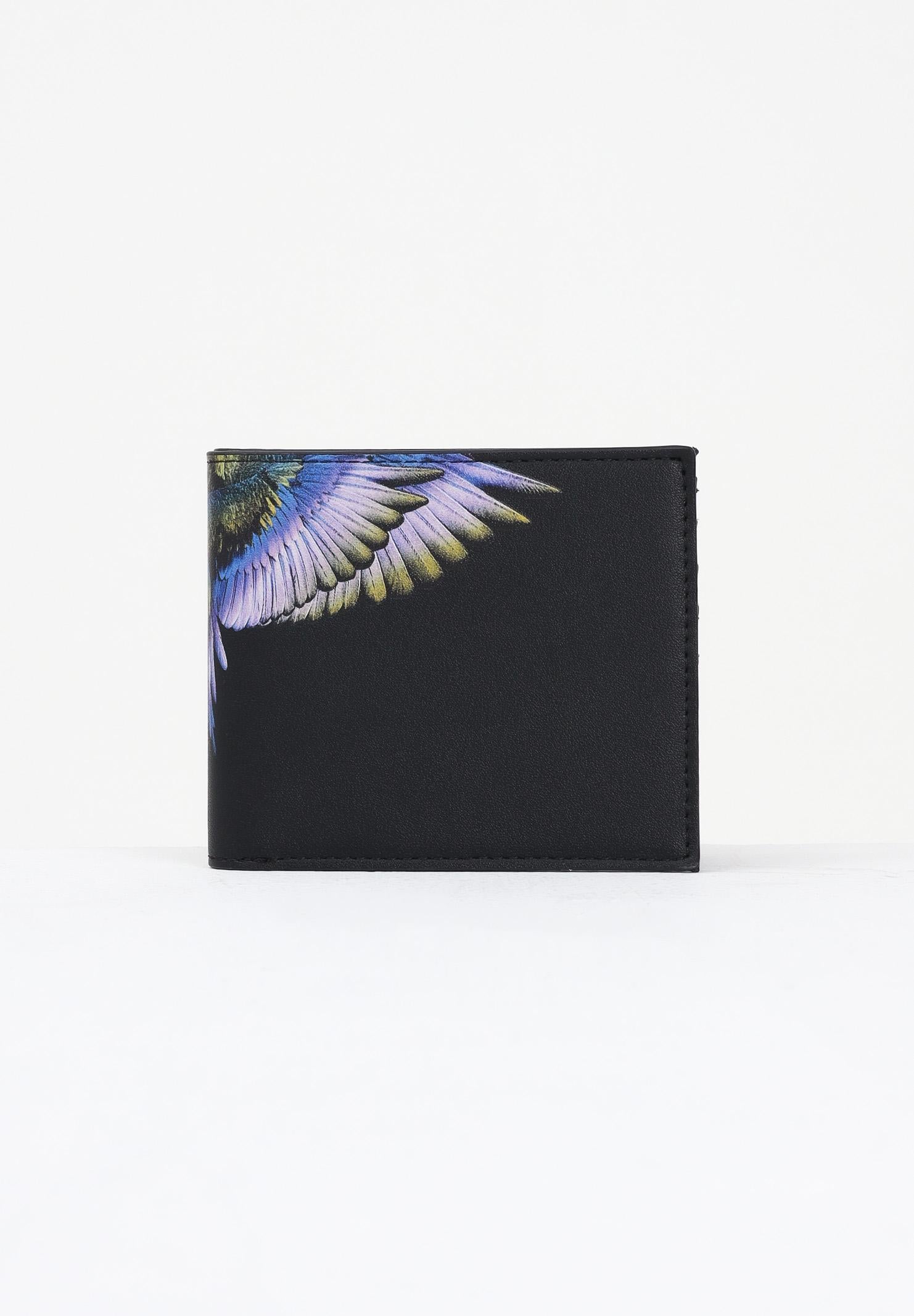 MARCELO BURLON COUNTY OF MILAN Portafogli nero da uomo con stampa COMAF250178 MARCELO BURLON COUNTY OF MILAN