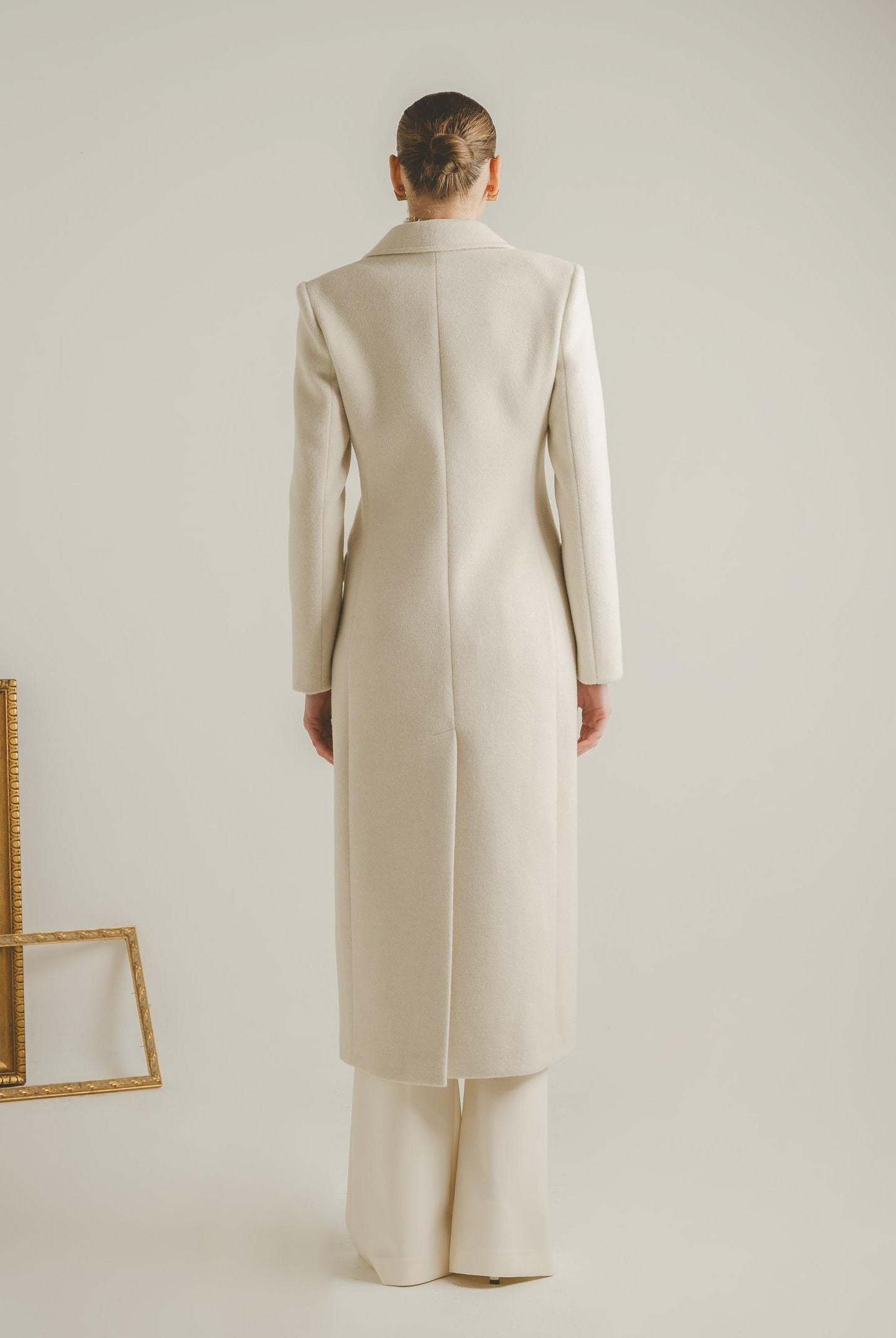 SANTAS Cappotto lungo ÉCLIPSE panna da donna PV2623 PA SANTAS