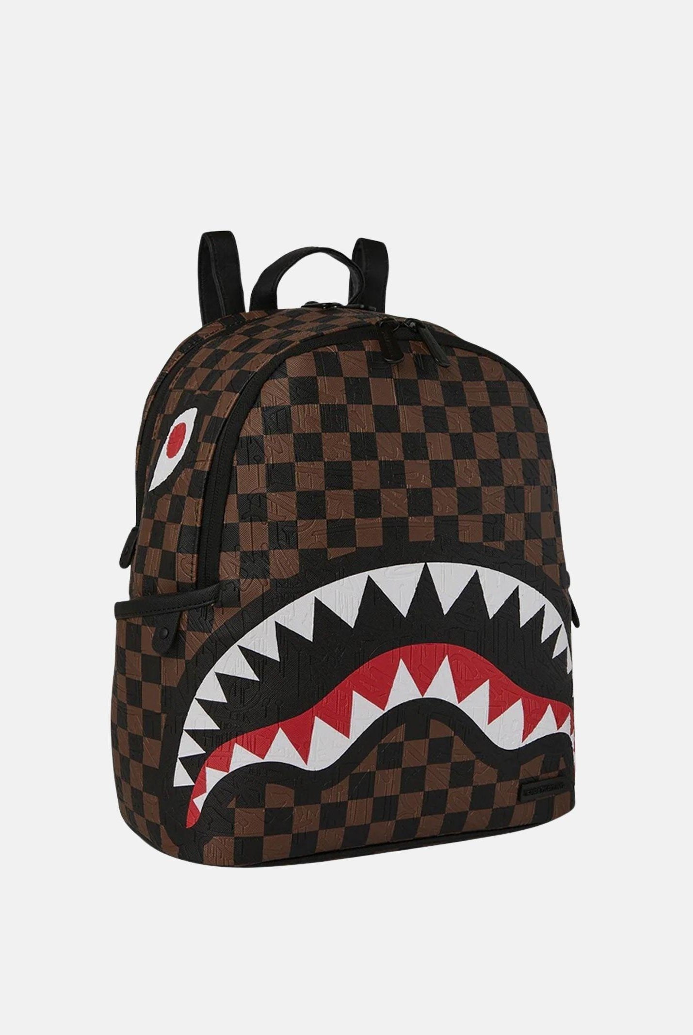 SPRAYGROUND Zaino CHECK 2 EMBOSS SAVAGE BACKPACK marrone da donna 910B8233NSZ . SPRAYGROUND