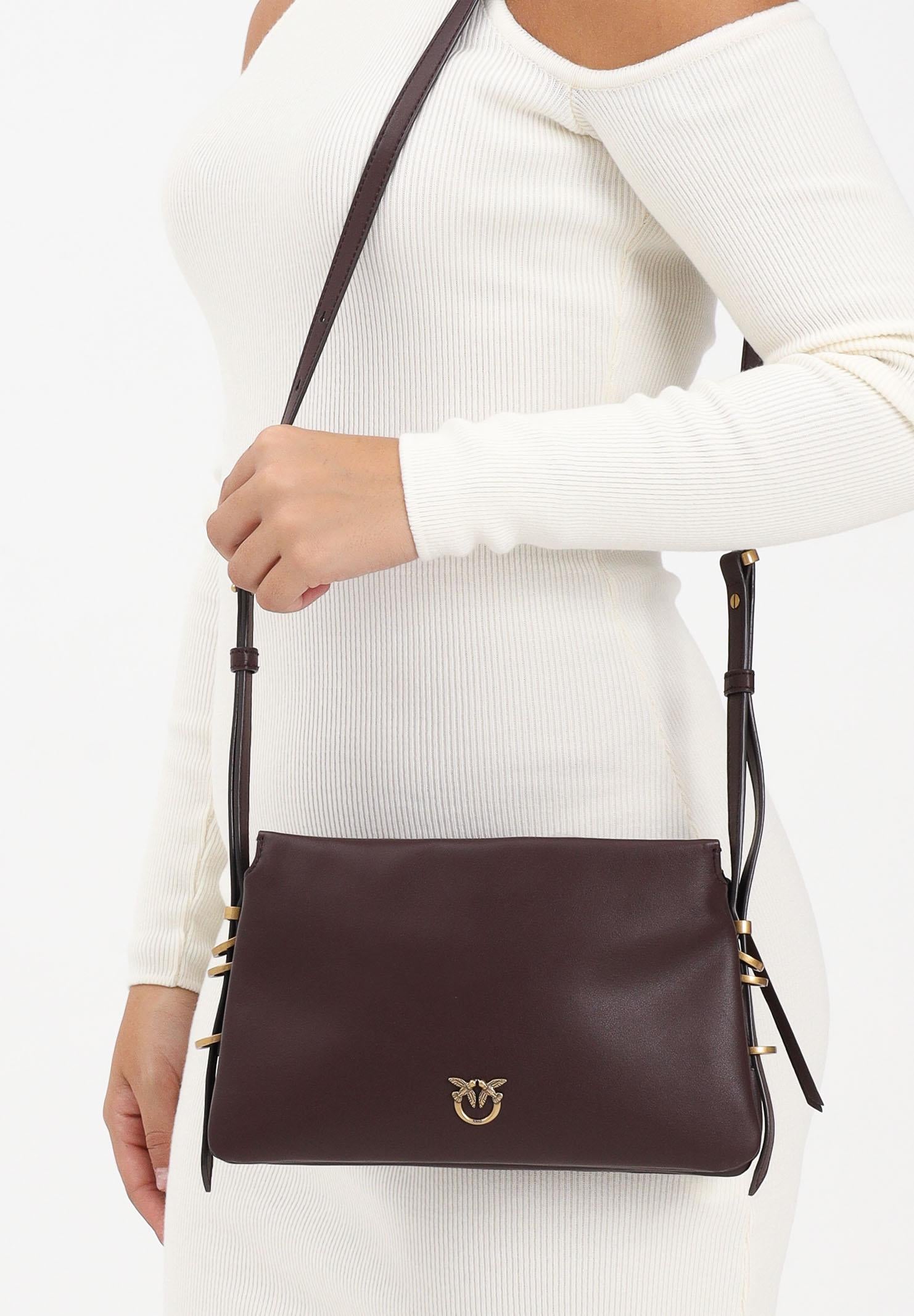 PINKO Borsa a tracolla Mini One, Two, Three Bag marrone da donna 105883A0QO LA7Q PINKO