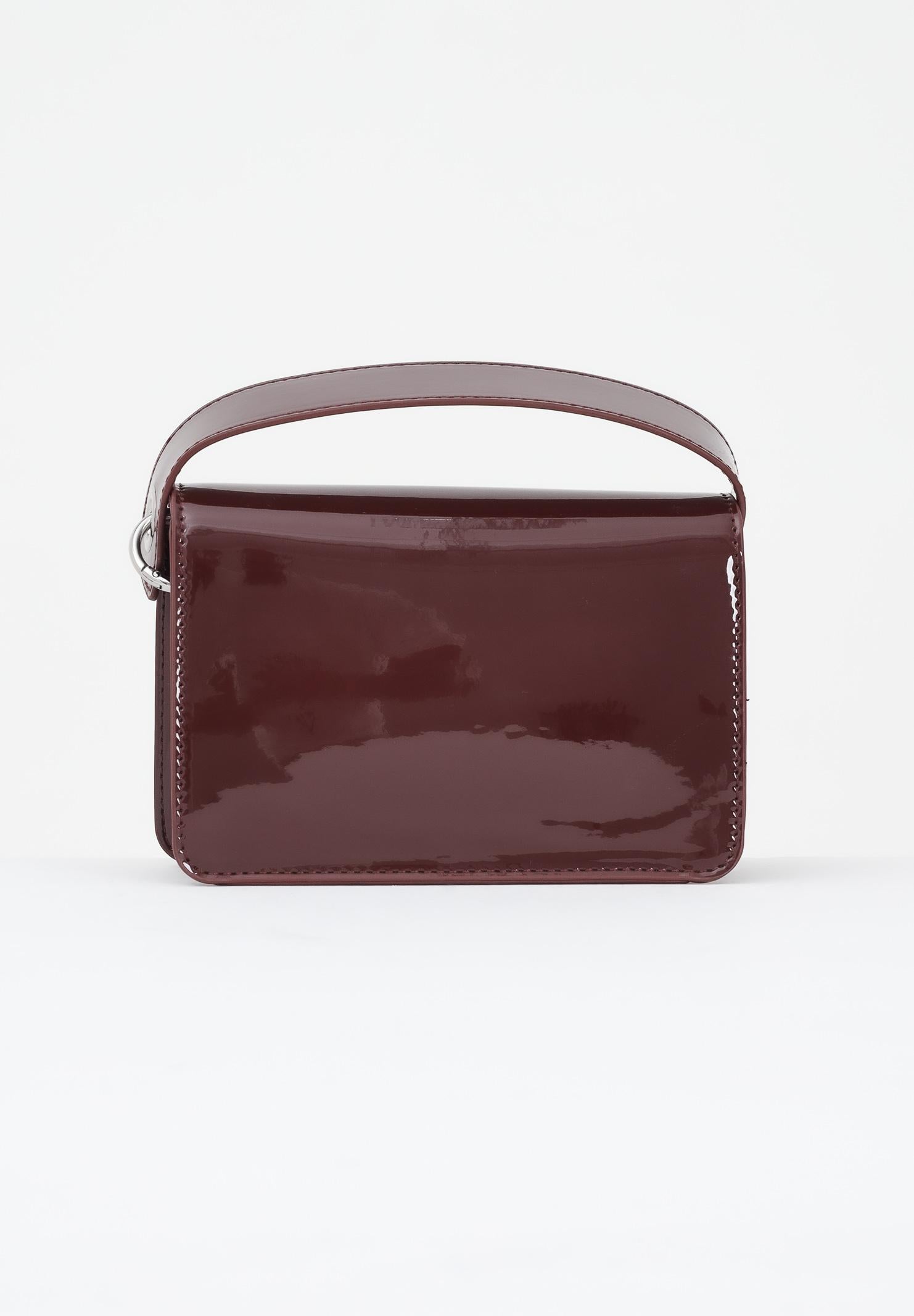 BLAUER Borsa a mano in vernice lucida bordeaux da donna con logo F5MIN01LUXMIG BDX BLAUER