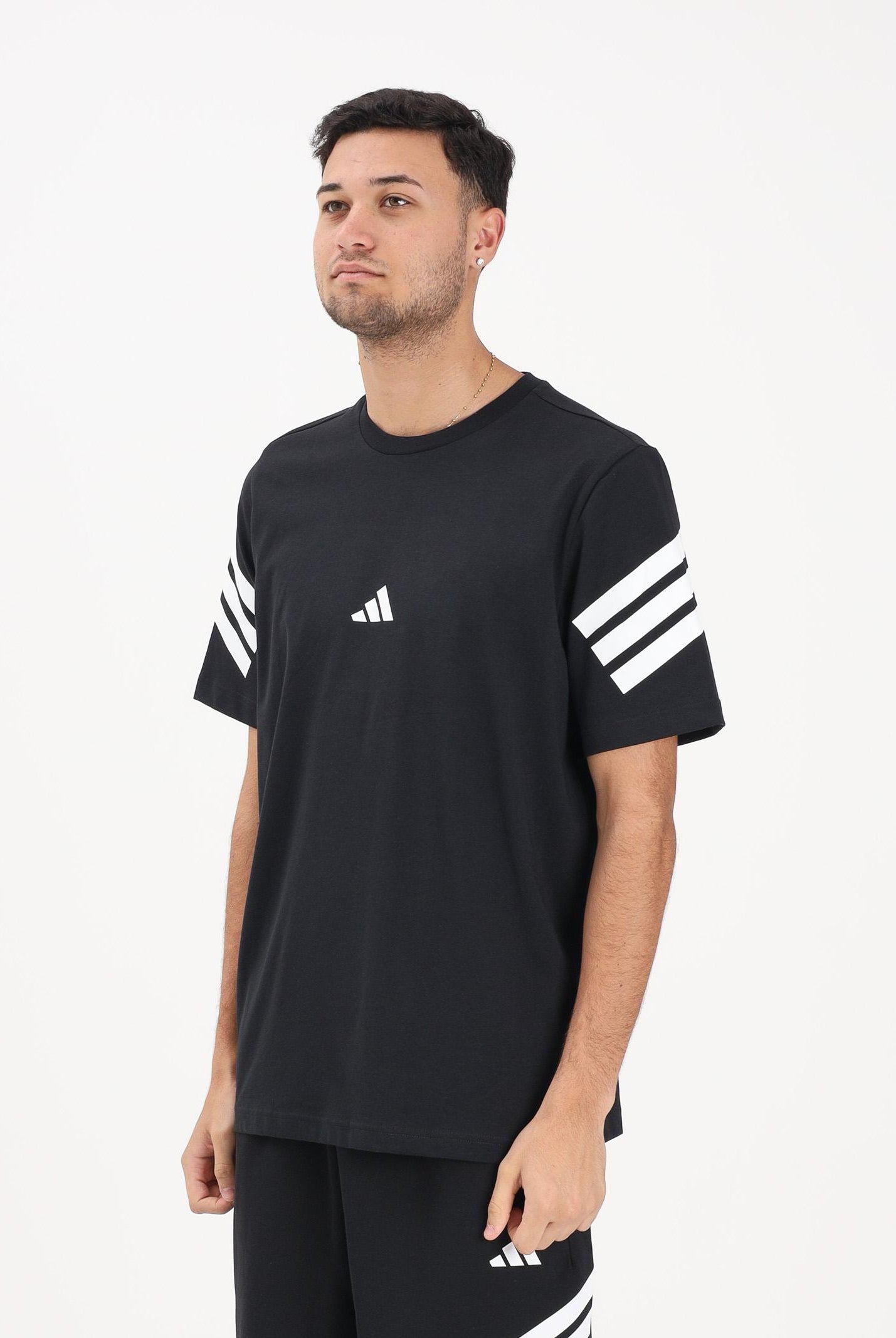 ADIDAS PERFORMANCE T-shirt a manica corta Future Icons 3-Stripes nera da uomo JD4877 . ADIDAS PERFORMANCE