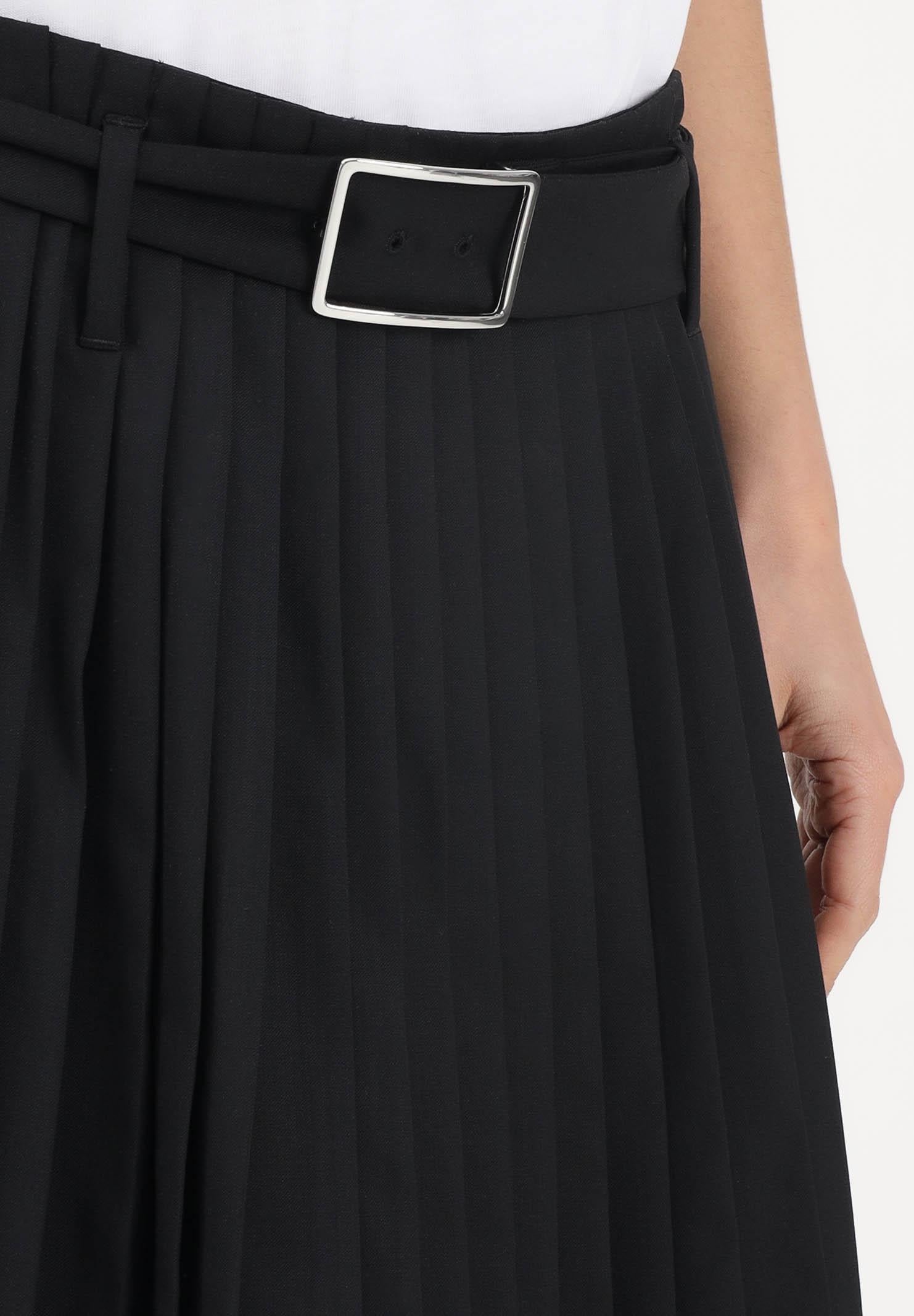 SPORTMAX Gonna midi SPXPANTEON nera da donna 2612101081600 002 SPORTMAX