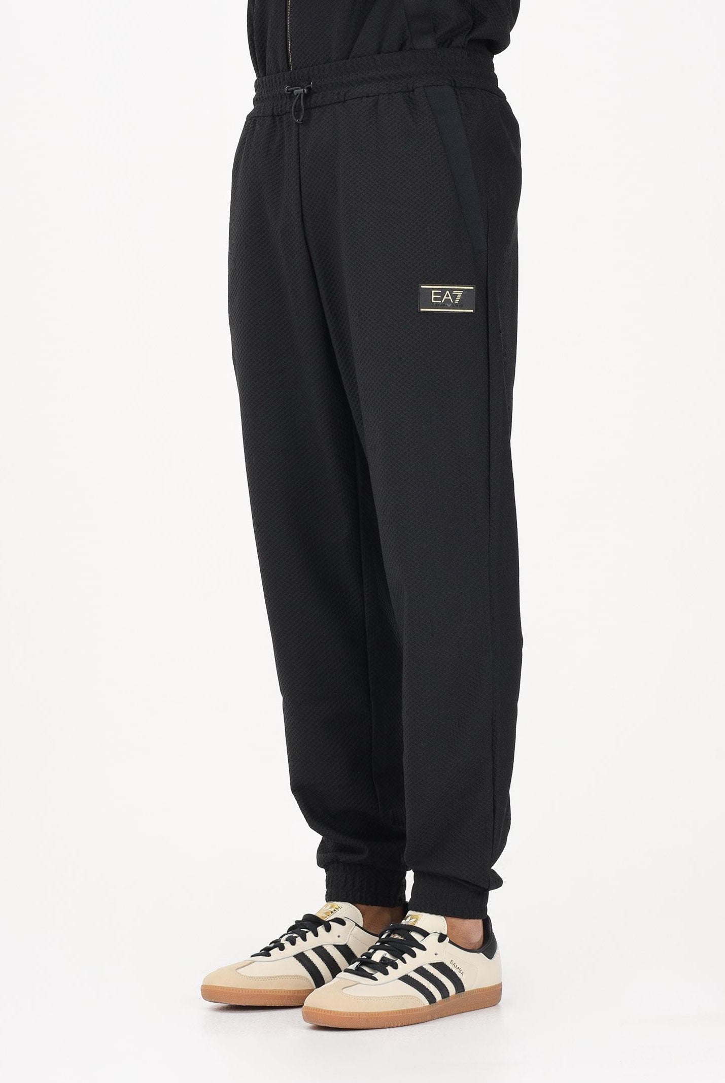 EA7 Pantalone sportivo nero da uomo con logo 7M001341AF21099 UC001 EA7