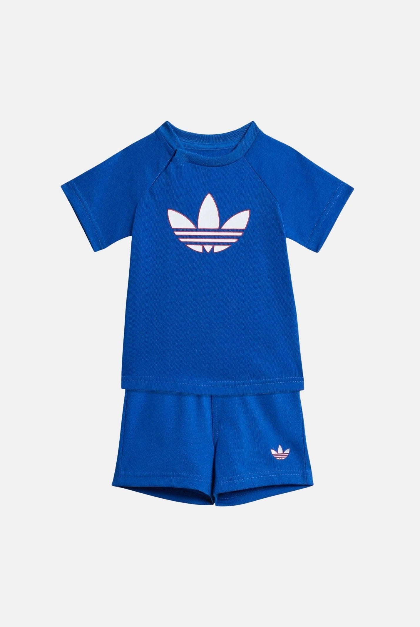 ADIDAS ORIGINALS Completino TREFOIL LOOSE blu da neonato KD1033 . ADIDAS ORIGINALS