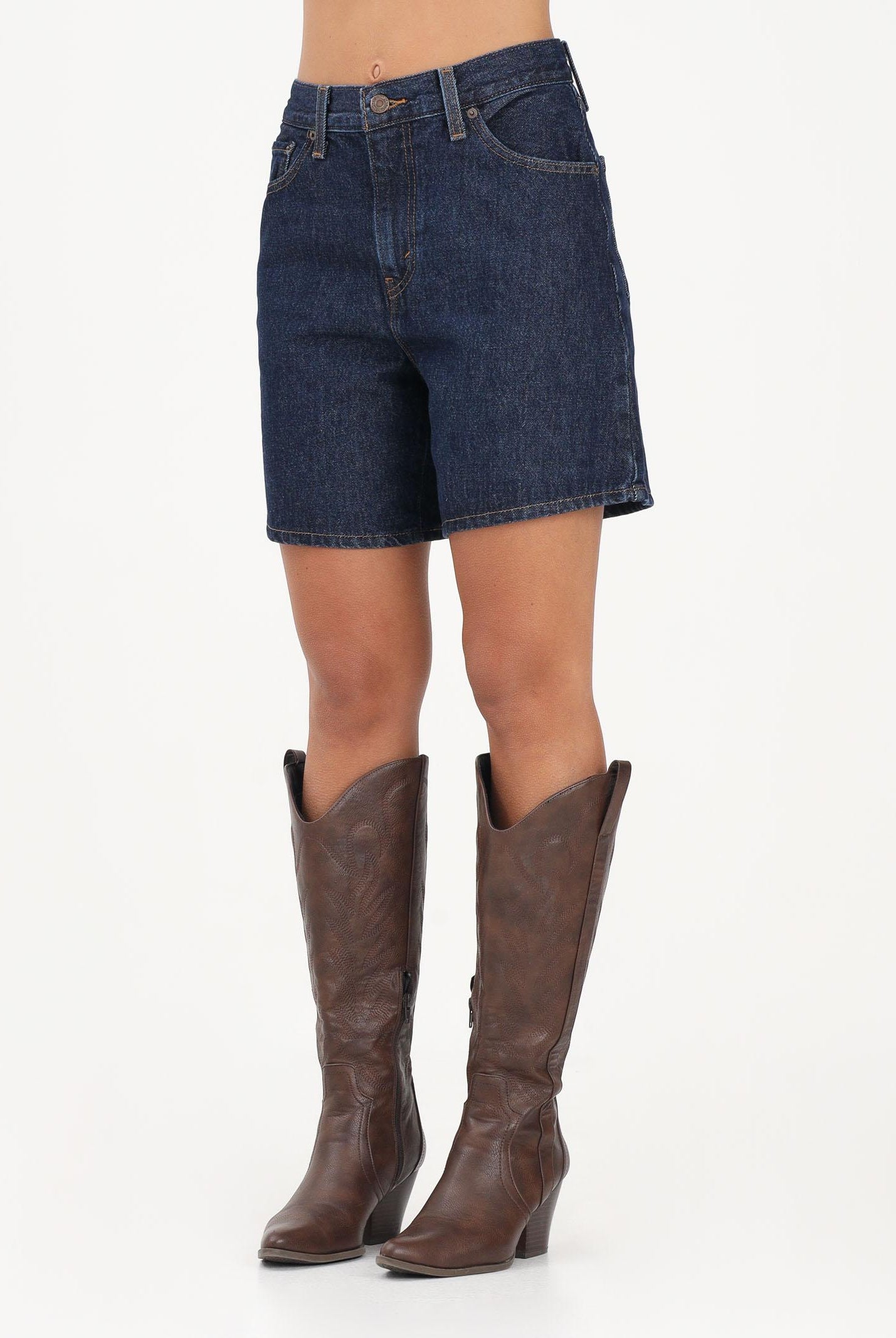 LEVI'S Shorts High Rise Baggy in denim blu da donna A9311-0006 . LEVI'S®