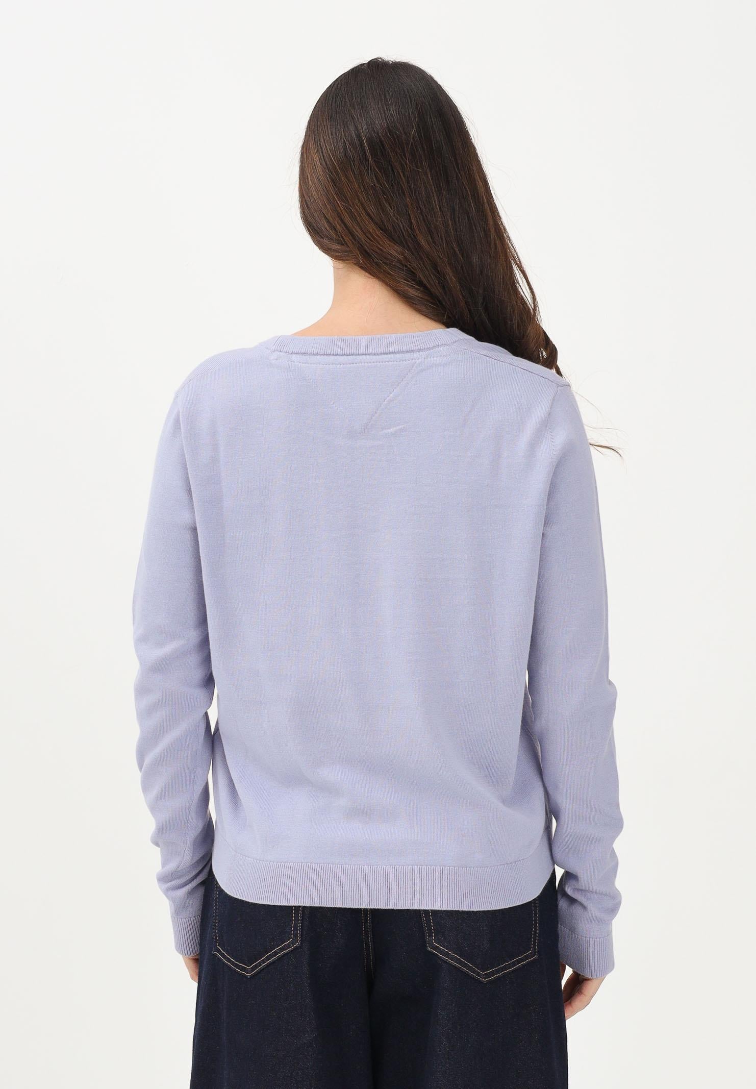 TOMMY JEANS Maglioncino lilla da donna con logo DW0DW19888 C5U TOMMY JEANS