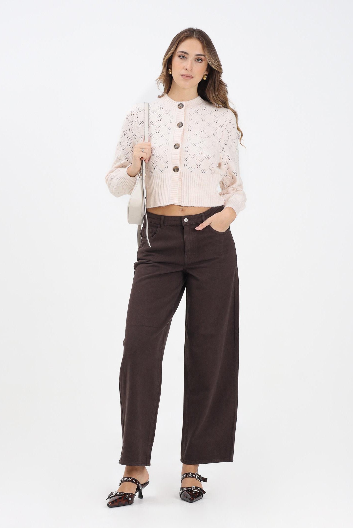 ONLY Jeans marrone da donna 15358793 SealBrown ONLY