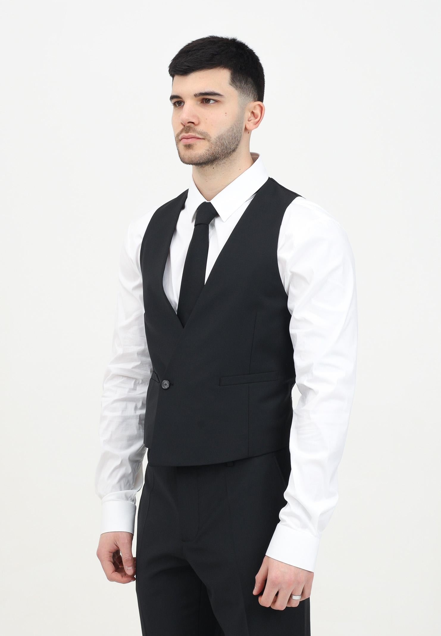 Gilet nero da uomo 5S0746/A1WK K102 PATRIZIA PEPE