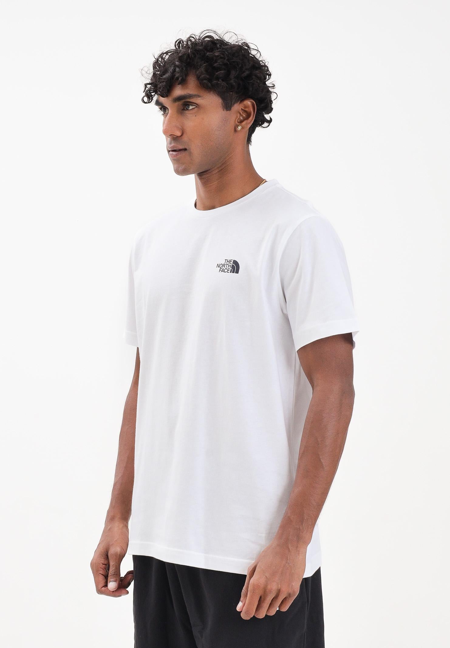 THE NORTH FACE T-shirt a manica corta Vertical Logo bianca da uomo NF0A8EE7FN41 THE NORTH FACE
