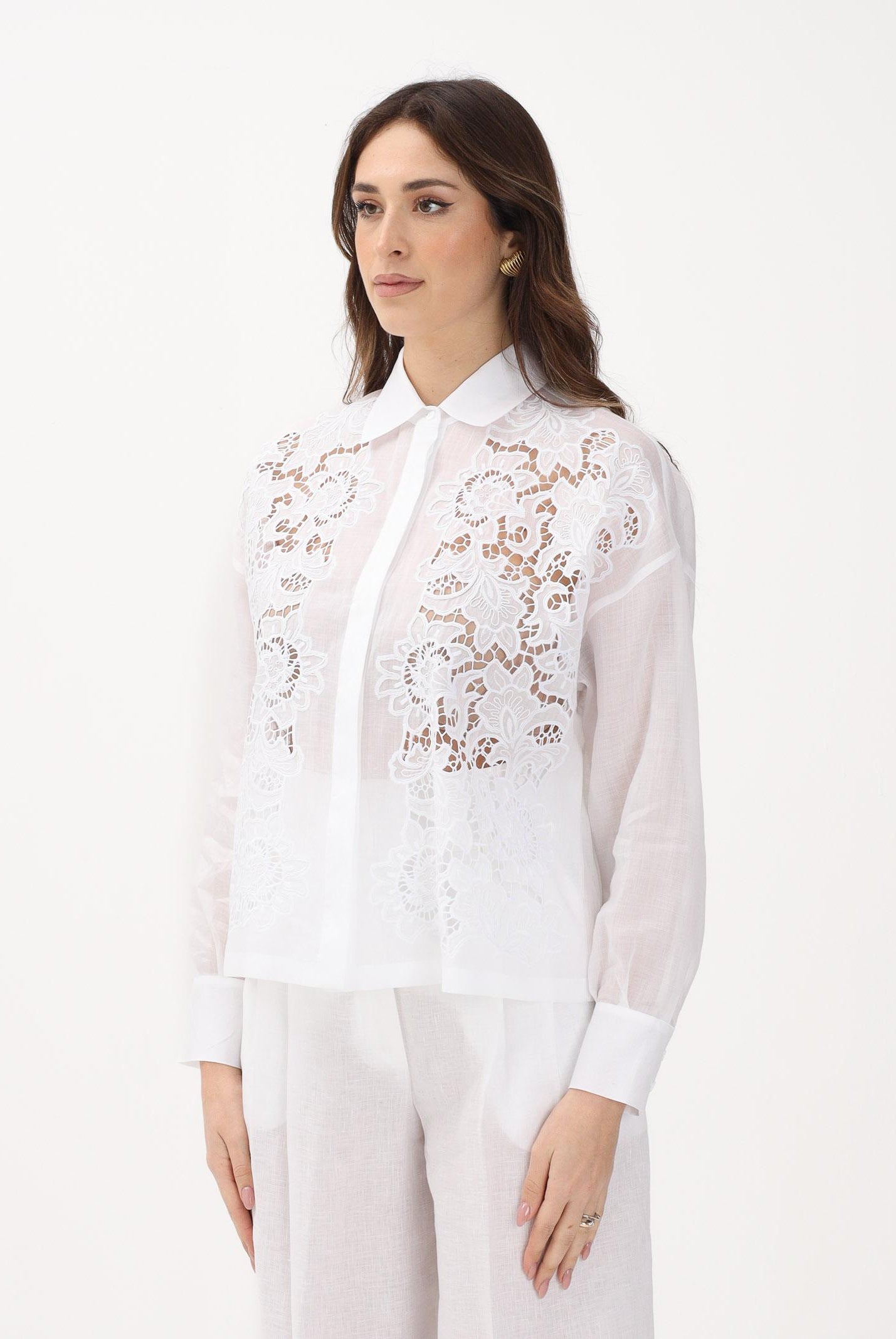 MAX MARA Camicia a manica lunga MSTCALI bianca da donna 2616111012600 031 MAX MARA