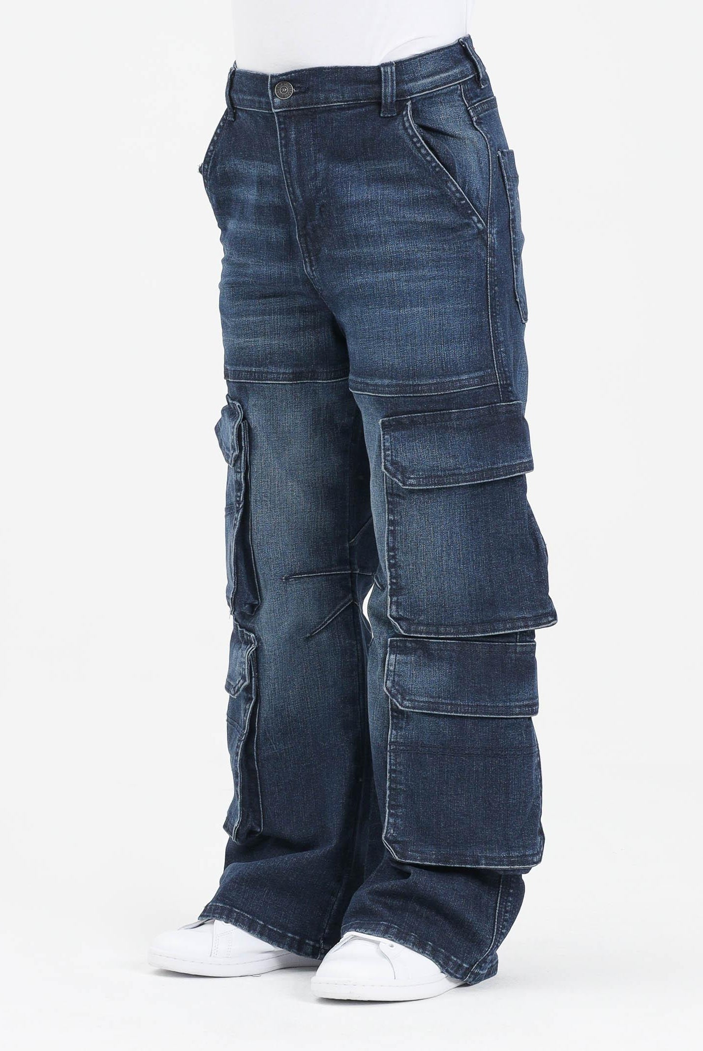 DIESEL Jeans cargo D-Argjx in denim blu per donna, ragazzi e bambini J02514KXBQL K01 DIESEL