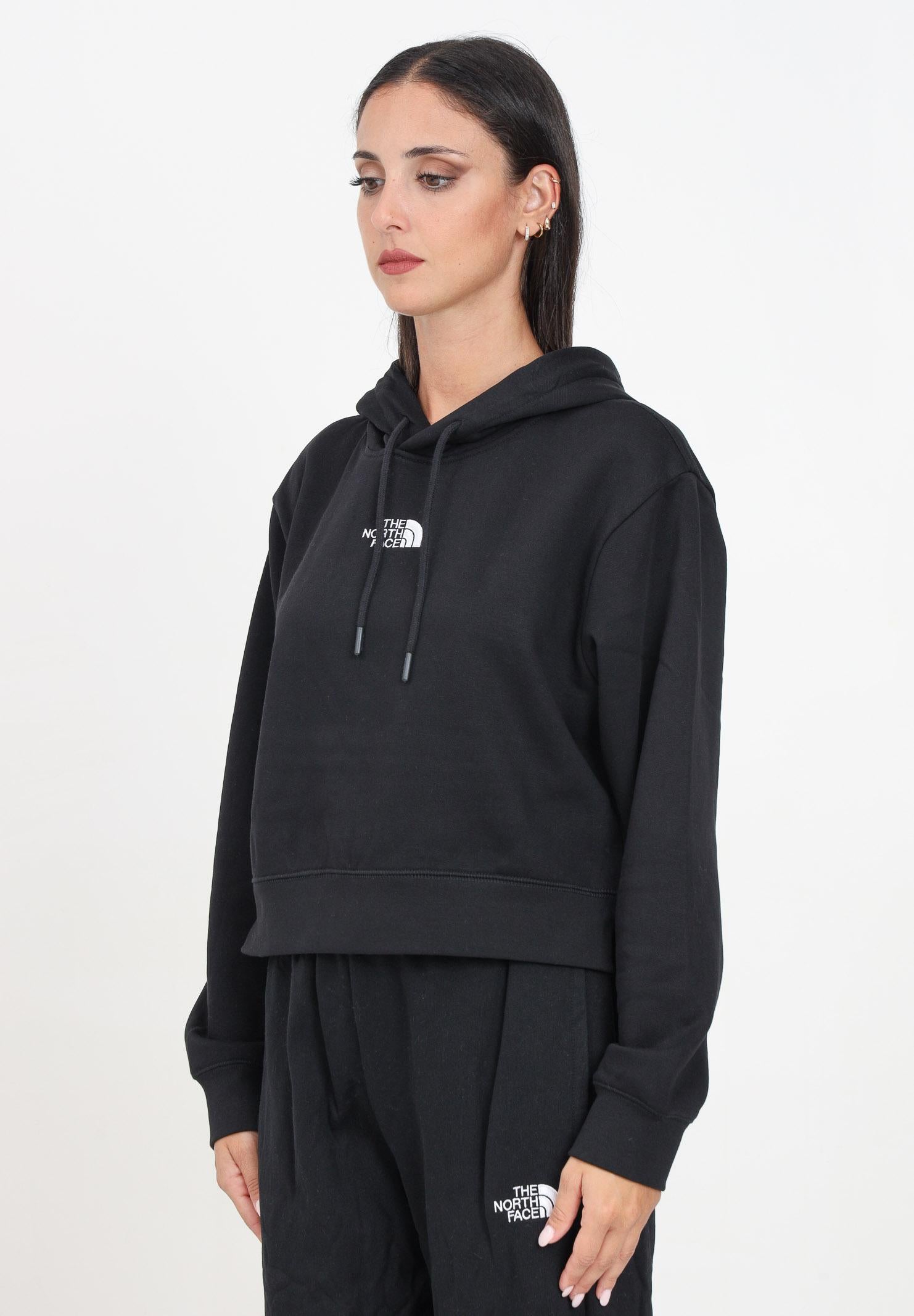THE NORTH FACE Felpa con cappuccio Essential Crop nera da donna NF0A89EXJK31 THE NORTH FACE