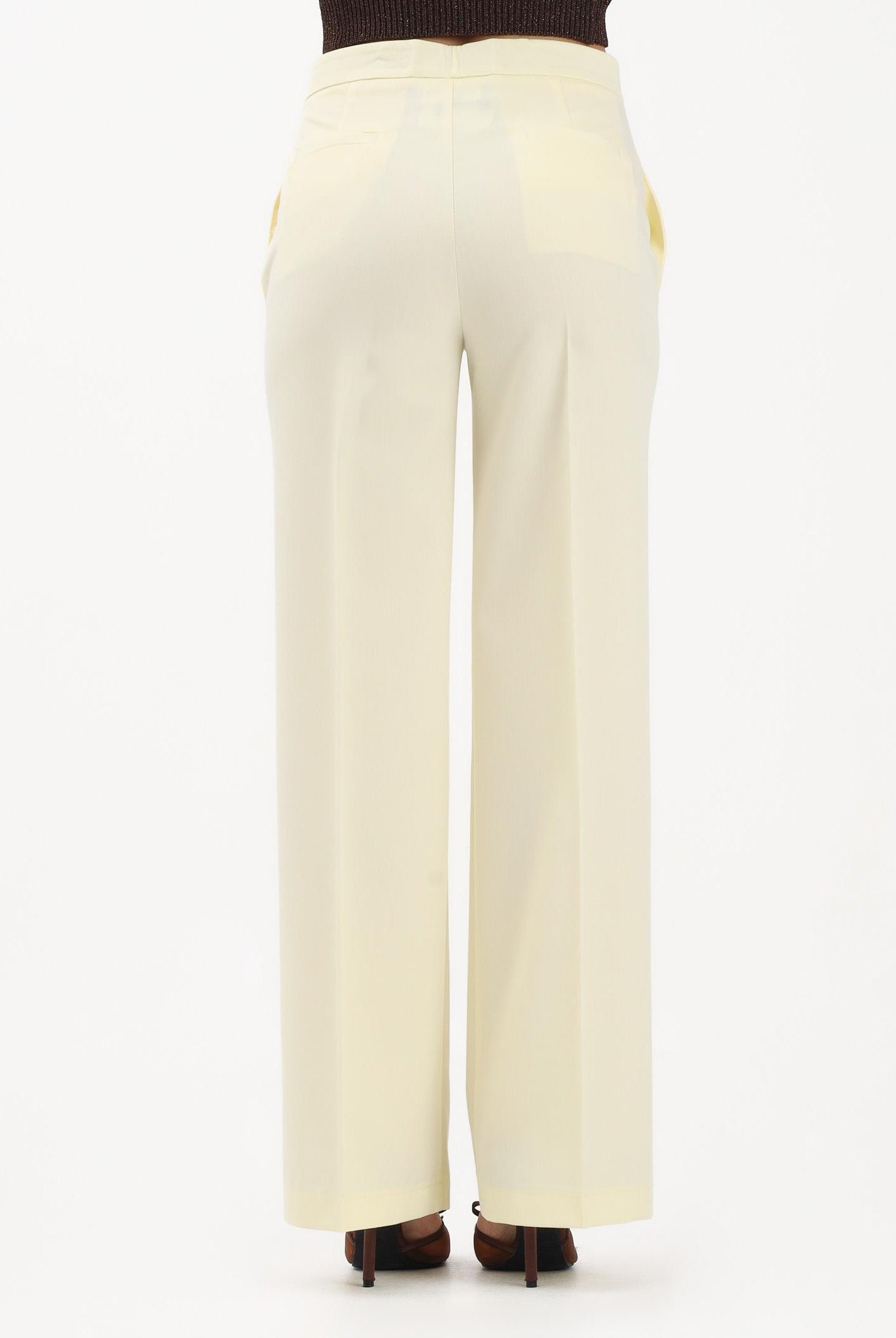 VICOLO Pantalone elegante giallo da donna TAB0025 GI VICOLO