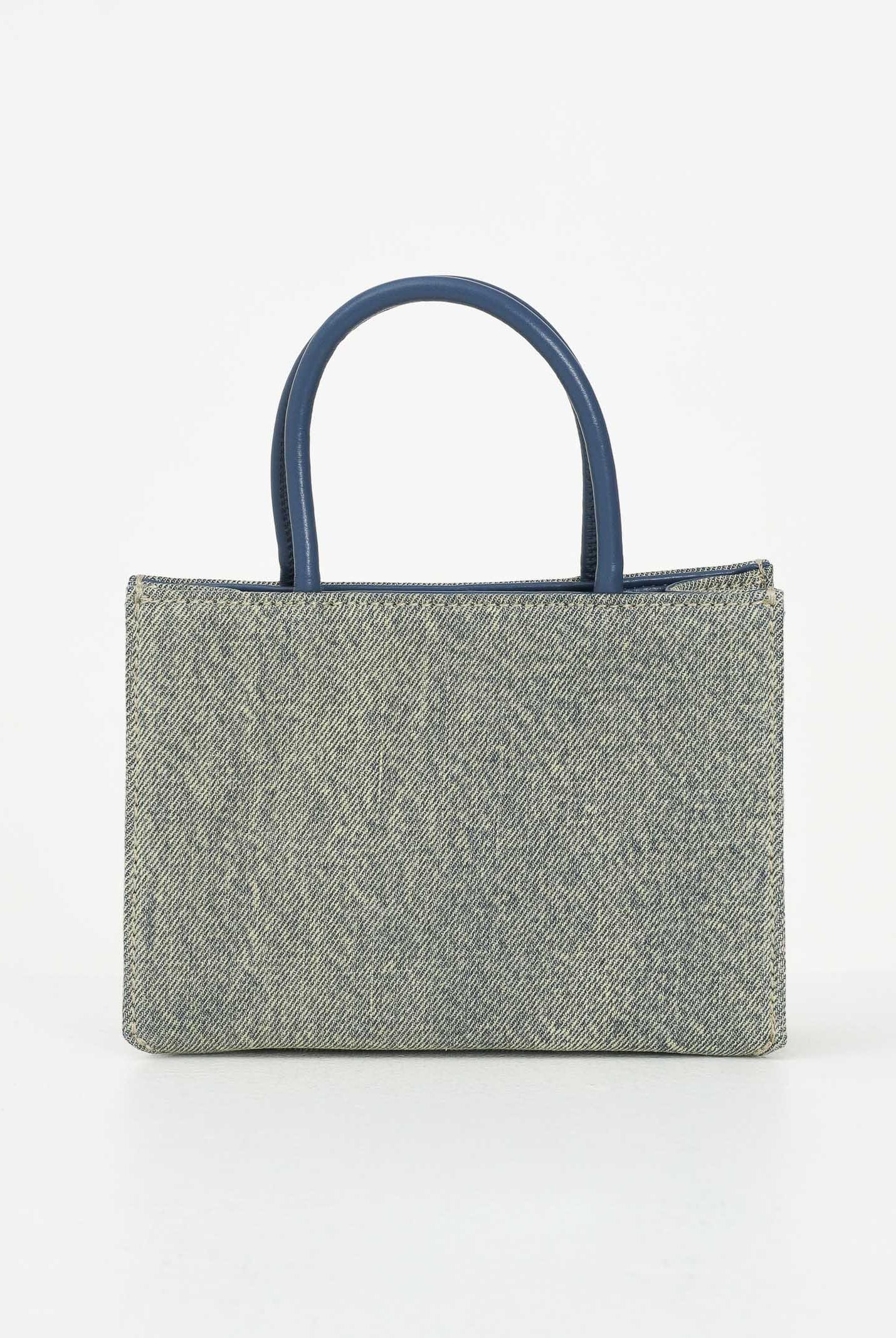 DIESEL Borsa DSL 3D in denim solarizzato da donna con logo istituzionale J02529P5499 H8457 DIESEL