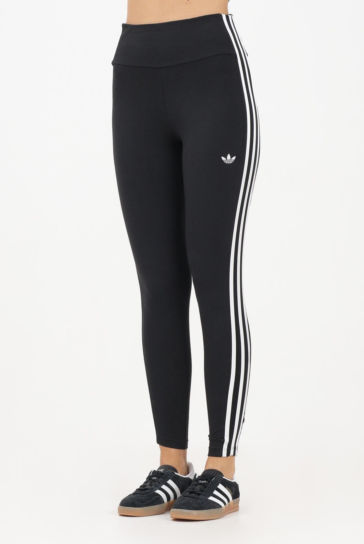 ADIDAS ORIGINALS Leggings Adicolor 3-Stripes nero da donna JX5242 ADIDAS ORIGINALS