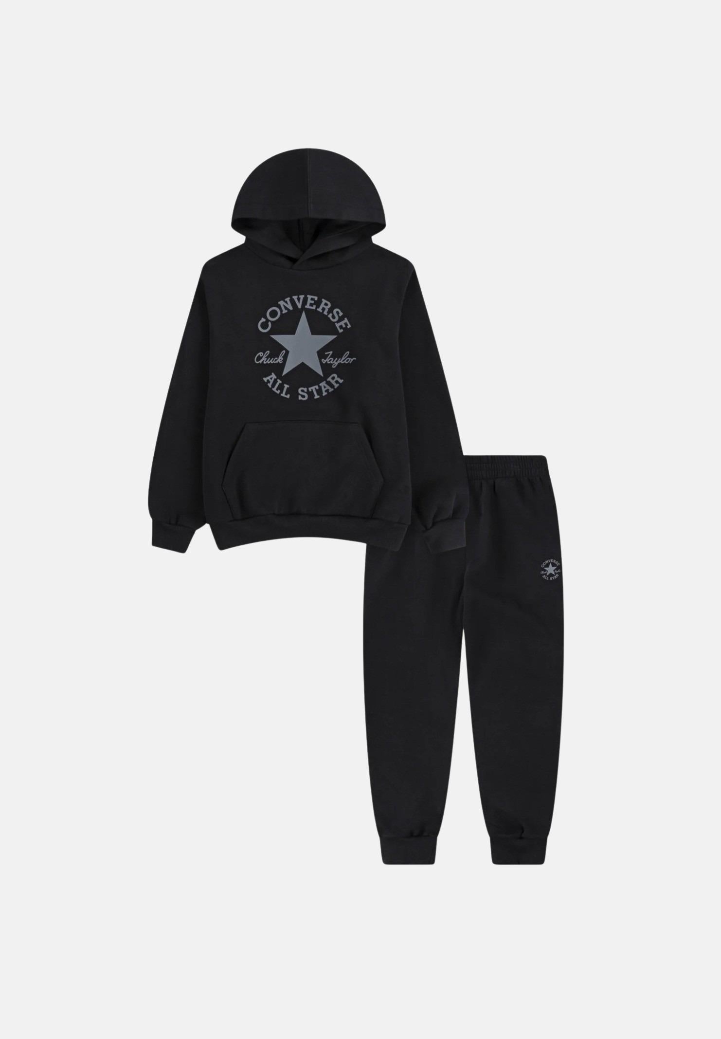 CONVERSE Tuta DISSECTED nera per bambino e bambina 9CH452 023 CONVERSE
