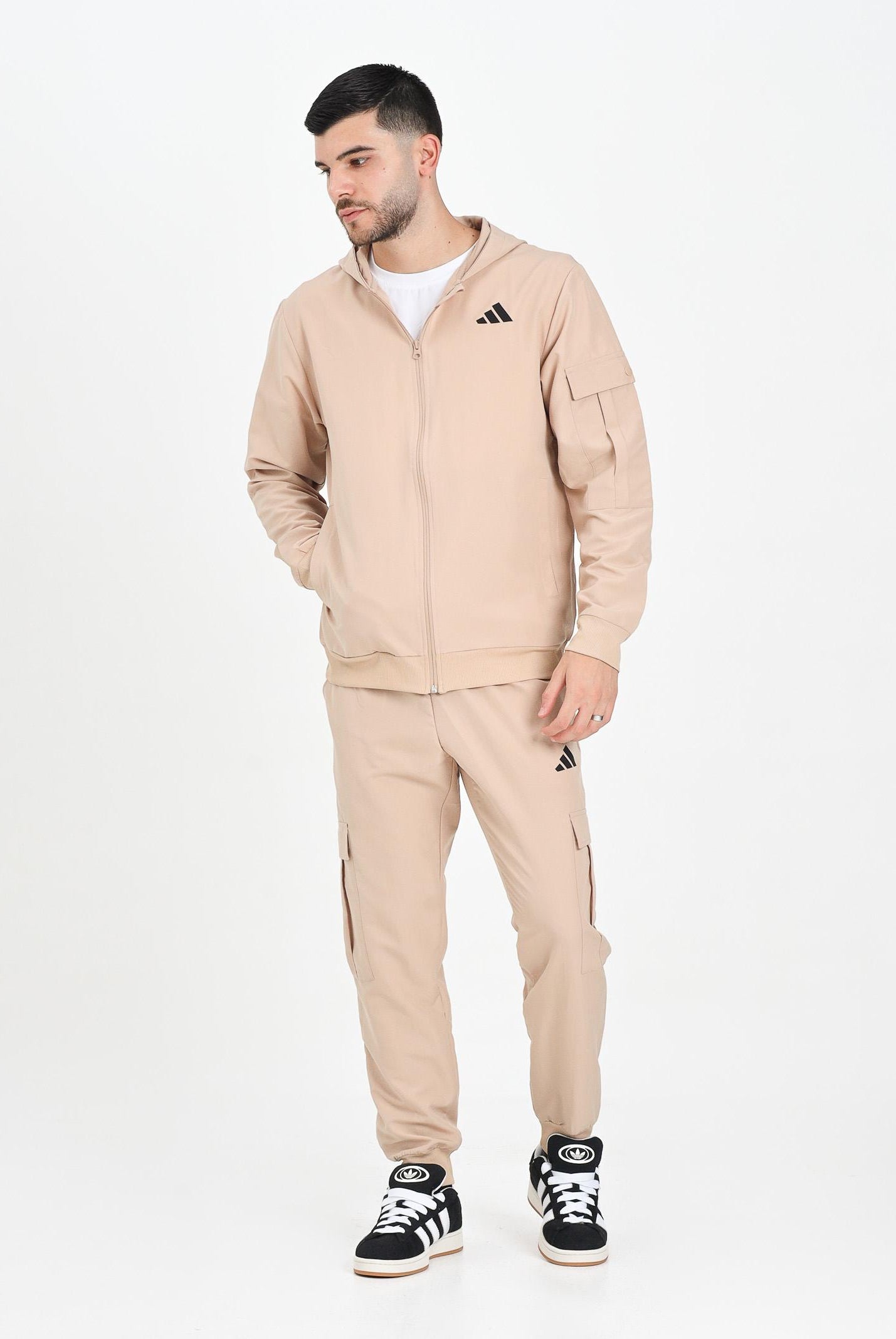 ADIDAS PERFORMANCE Tuta Cargo beige da uomo JN1807 . ADIDAS PERFORMANCE