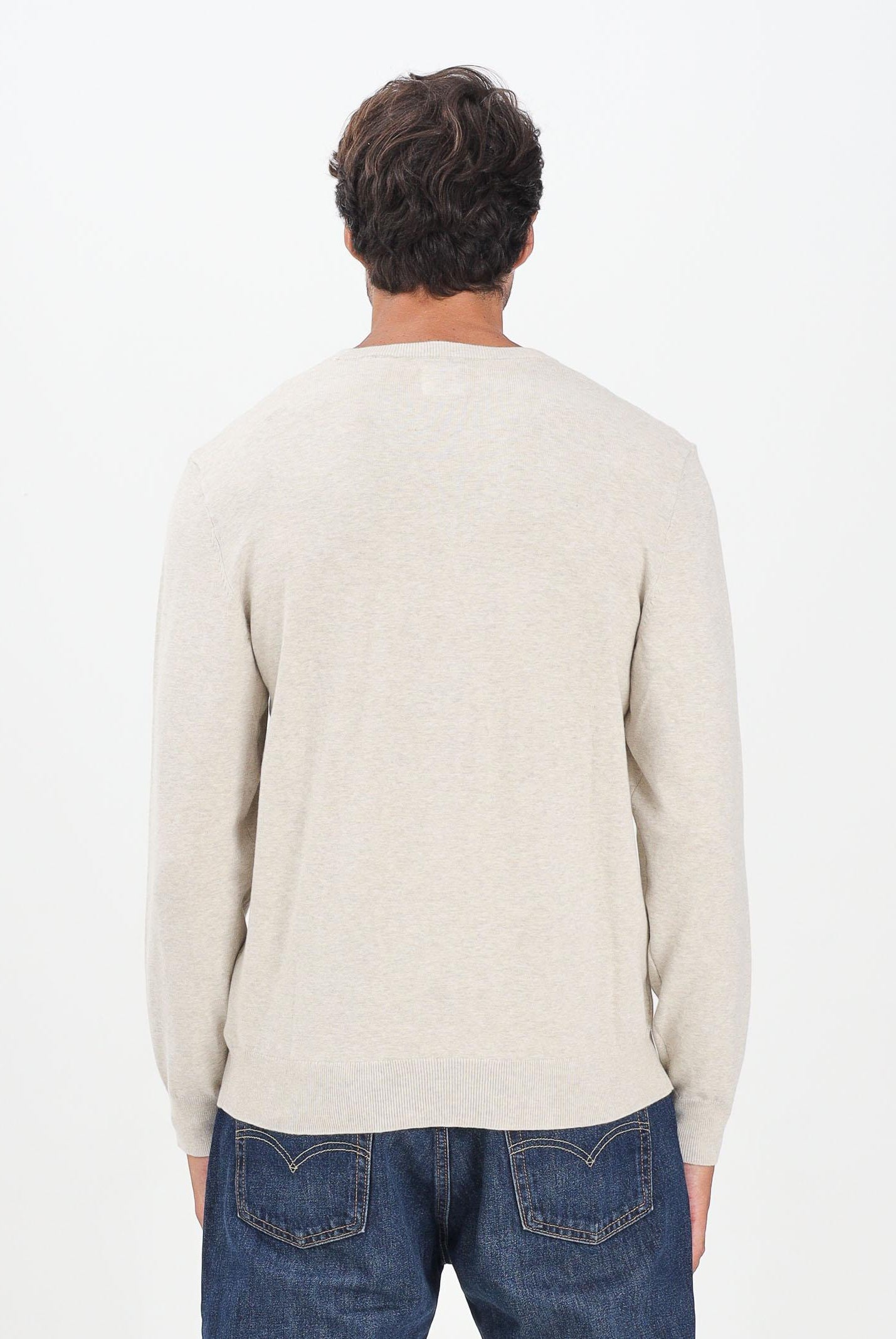 LEVI'S® Maglia girocollo Housemark beige da uomo A7207-0023 . LEVI'S®