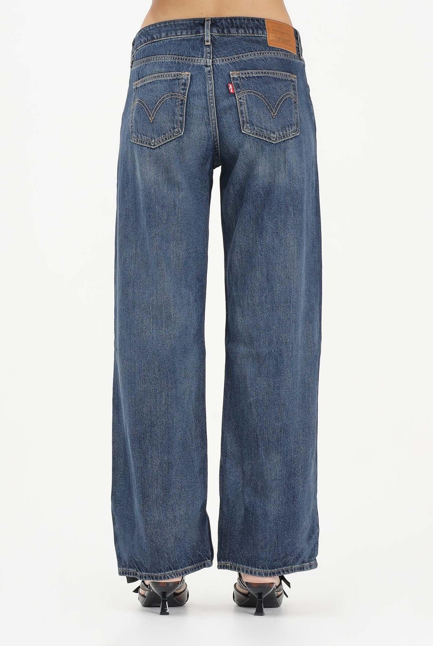 LEVI'S Jeans Low Loose in denim blu sfumato da donna A5566-0064 . LEVI'S®