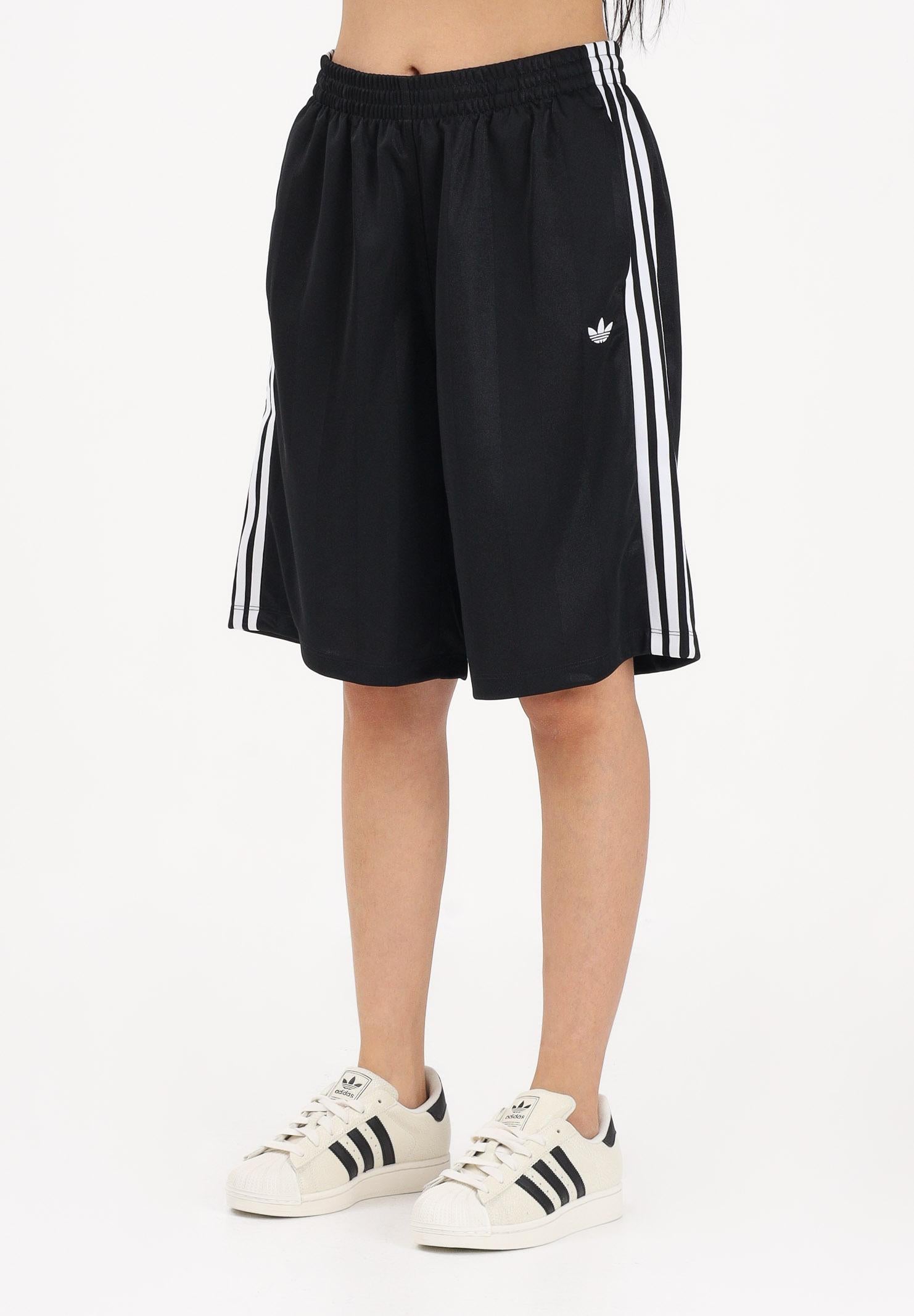 ADIDAS ORIGINALS Shorts sportivo 3 STRIPES JACQUARD JORTS nero da donna KD2911 . ADIDAS ORIGINALS