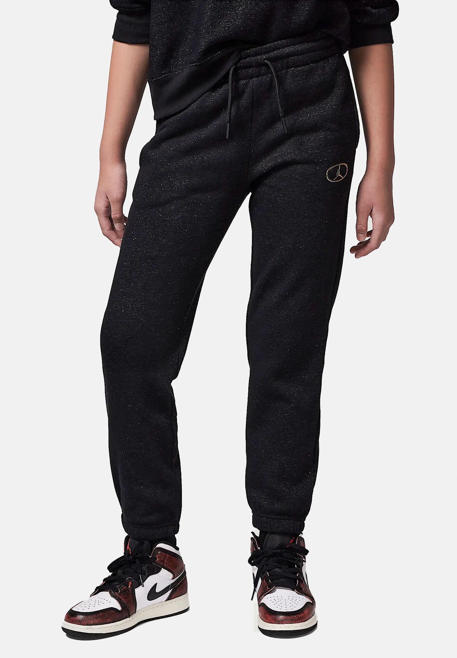 Pantalone sportivo 1st Baby Blue nero da bambina 45D530 023 JORDAN