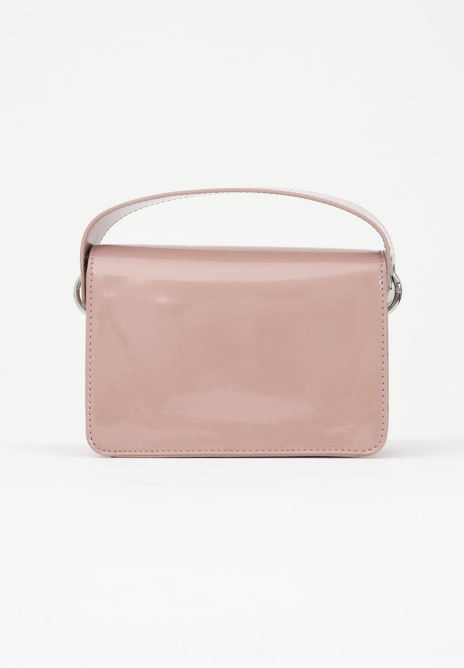 BLAUER Borsa a mano in vernice lucida nude da donna con logo F5MIN01LUXMIG NUD BLAUER