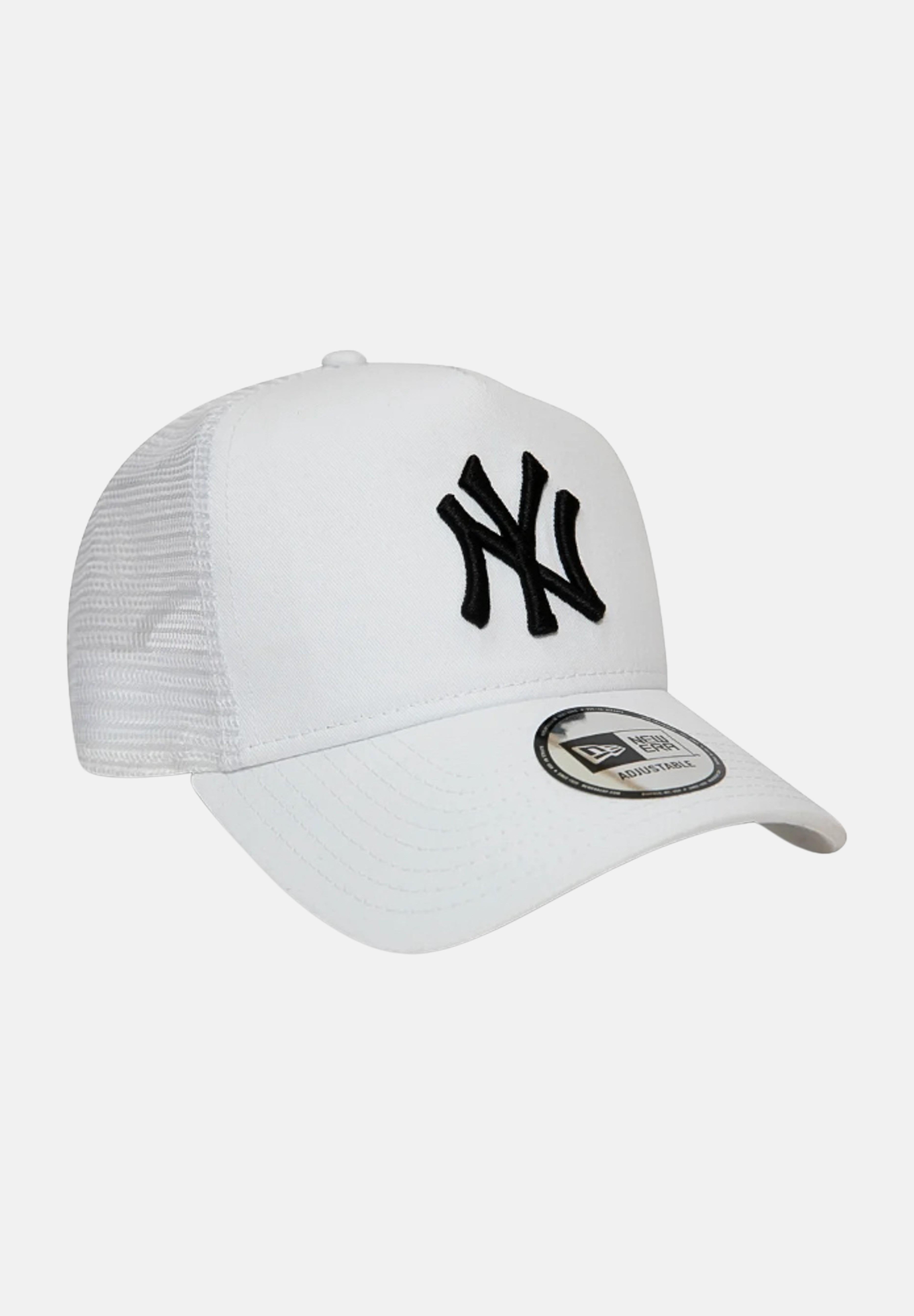 Cappello con visiera A-Frame Trucker New Era New York Yankees bianco per uomo e donna 12285467 NEW ERA