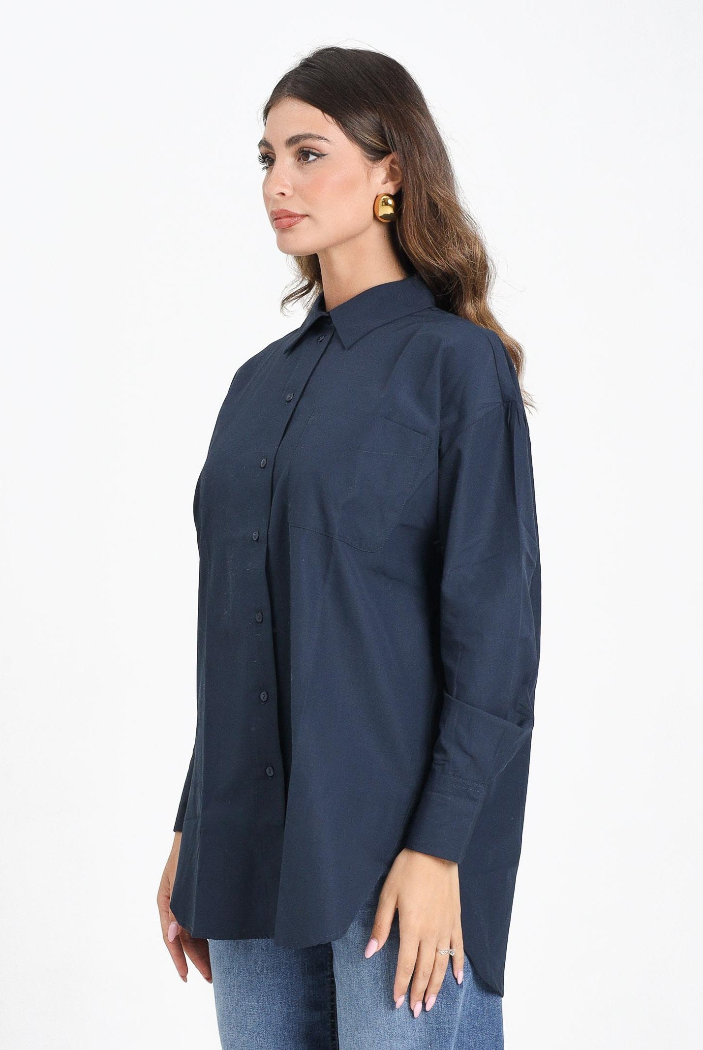 JDY Camicia a manica lunga blu da donna 15311717 TotalEclipse JDY