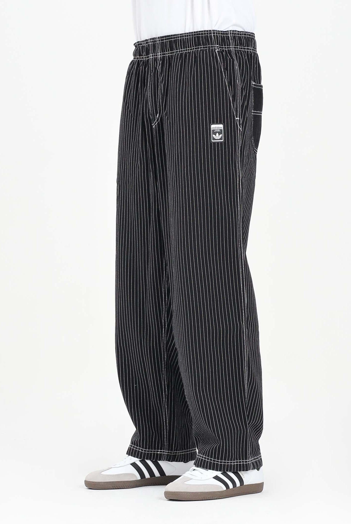 ADIDAS ORIGINALS Pantalone Wabash Loose Chino nero da uomo JW0180 ADIDAS ORIGINALS