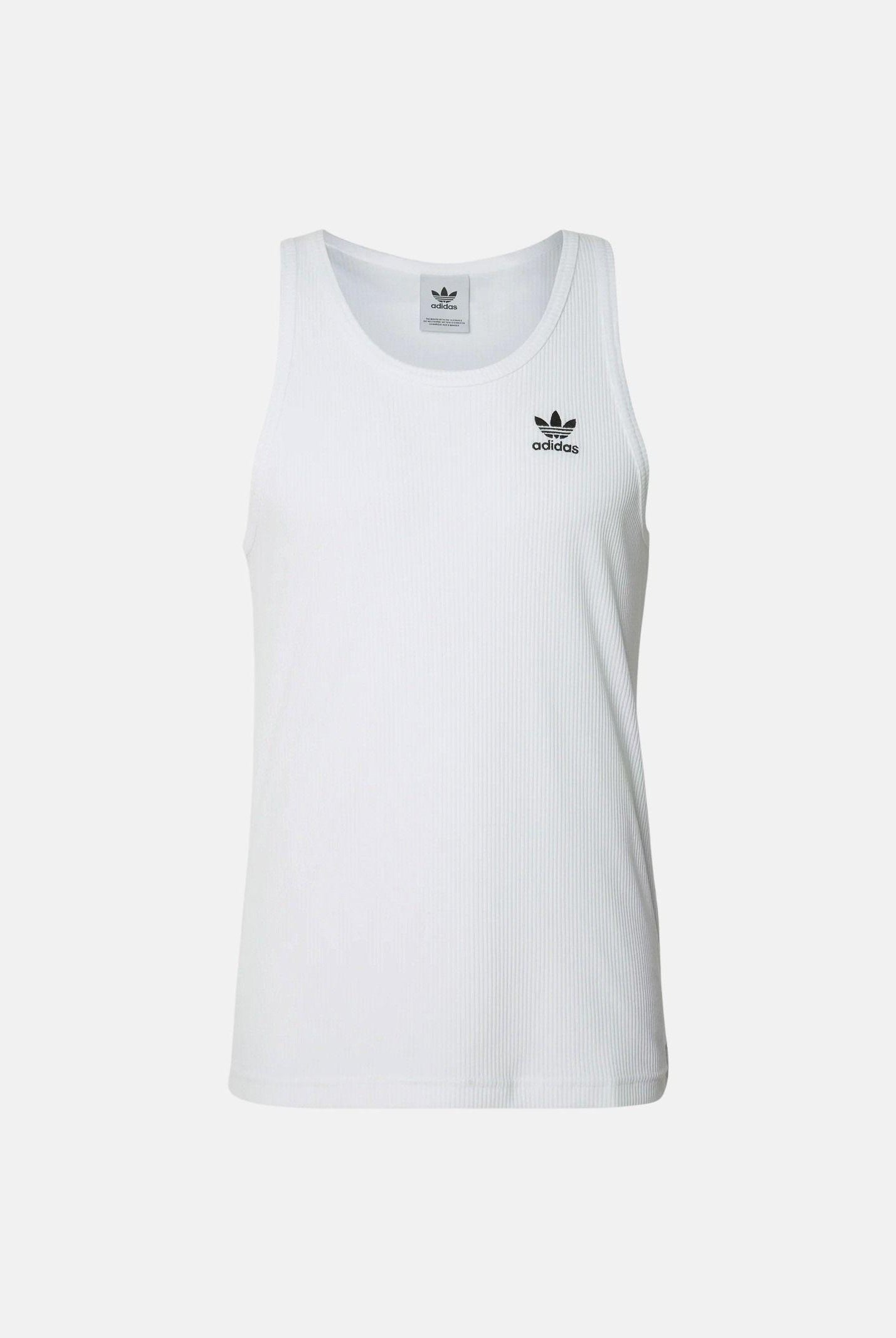 ADIDAS ORIGINALS Canotta Trefoil Essentials bianca da uomo IY7366 . ADIDAS ORIGINALS