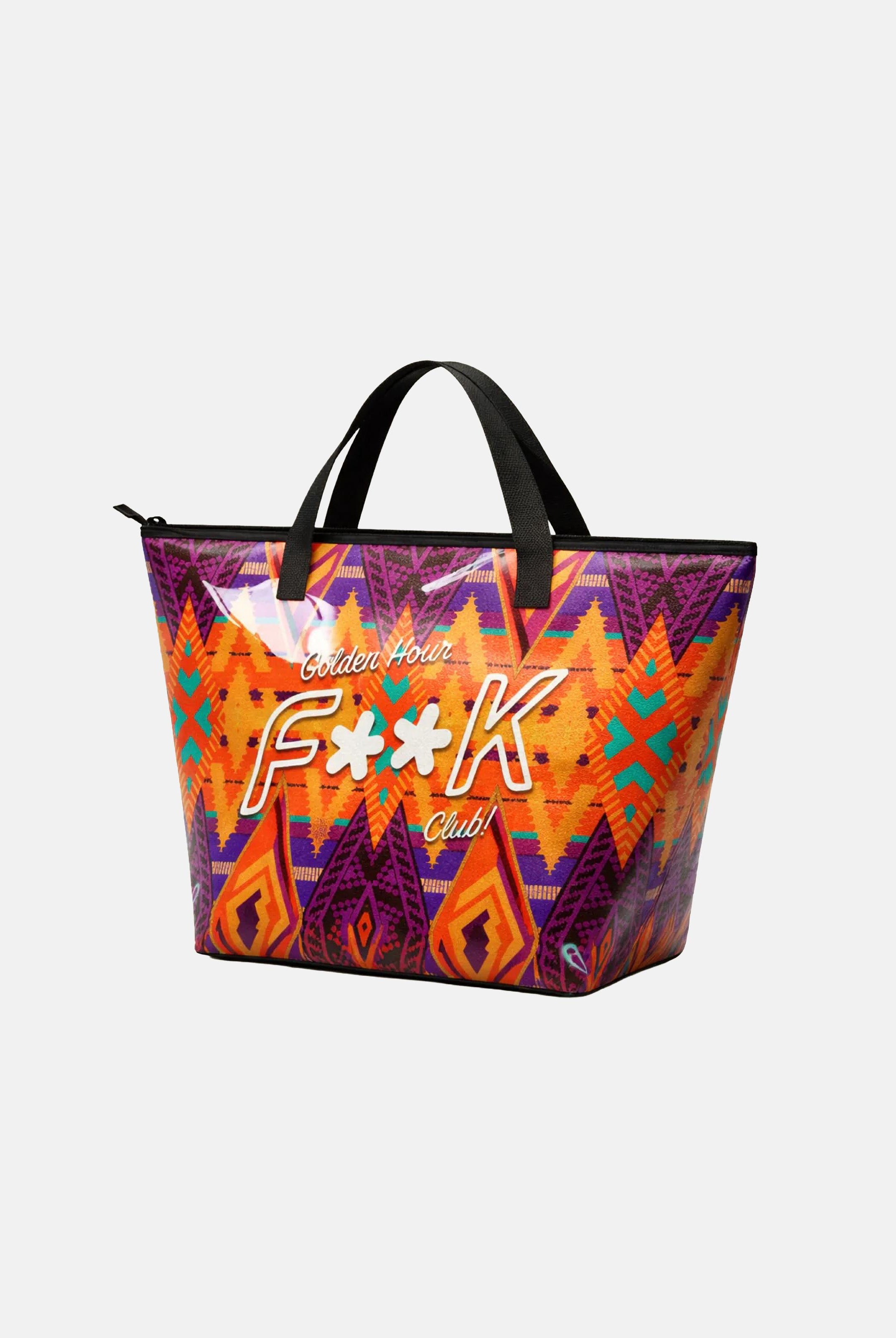F**K beach bag Golden Hour multicolor arancione/viola da donna. FA26-SU8905X11 . F**K