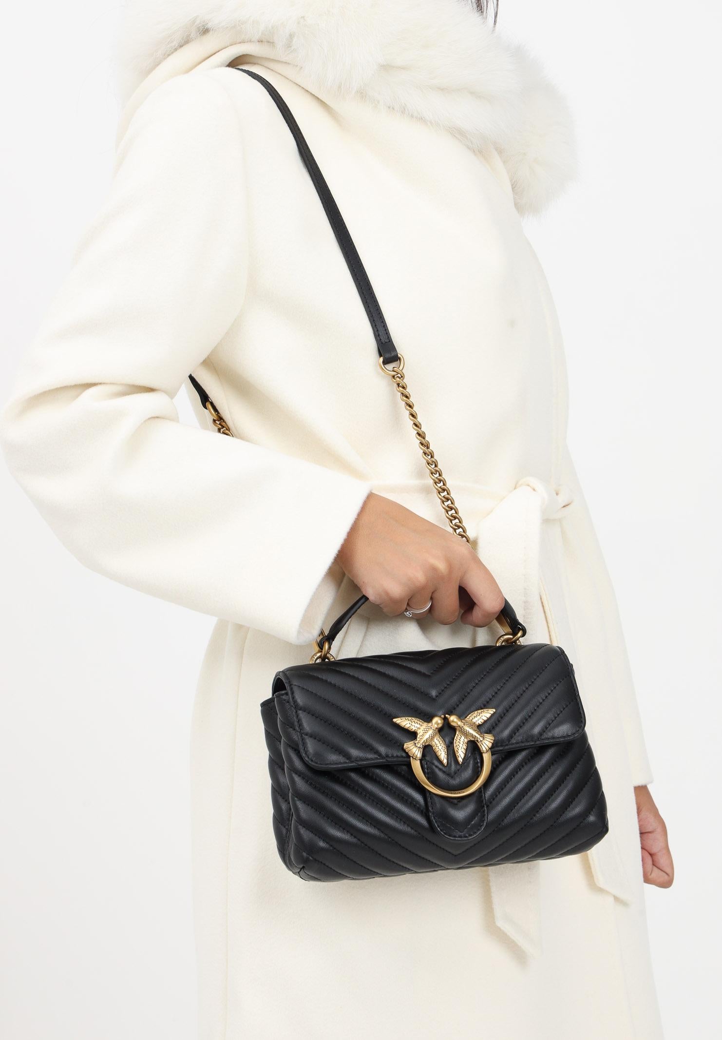 PINKO Borsa a tracolla Lady Love Bag Puff nera da donna 100044A0GK Z99Q PINKO