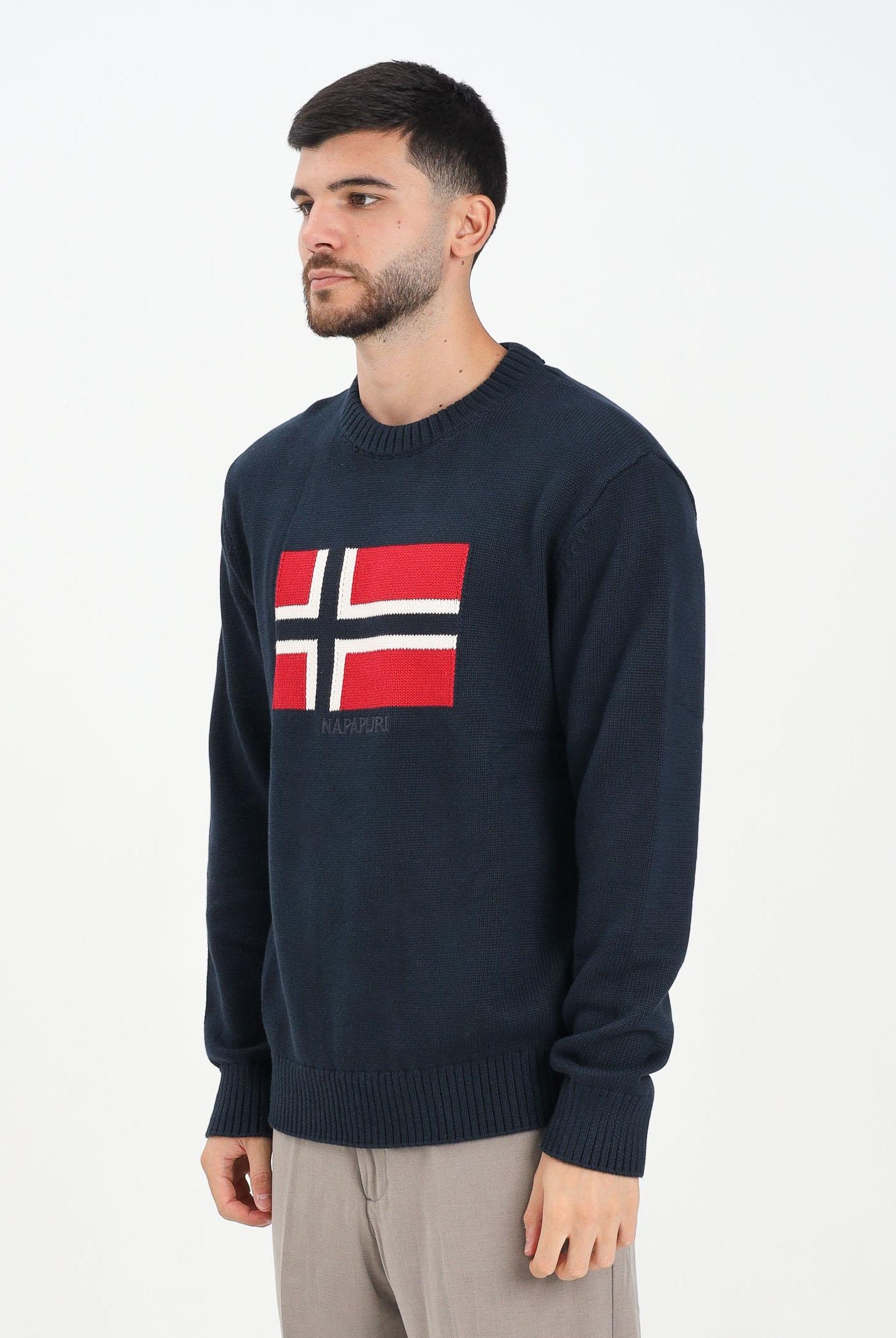 NAPAPIJRI Maglione girocollo Mura blu da uomo NP0A891U1761 . NAPAPIJRI