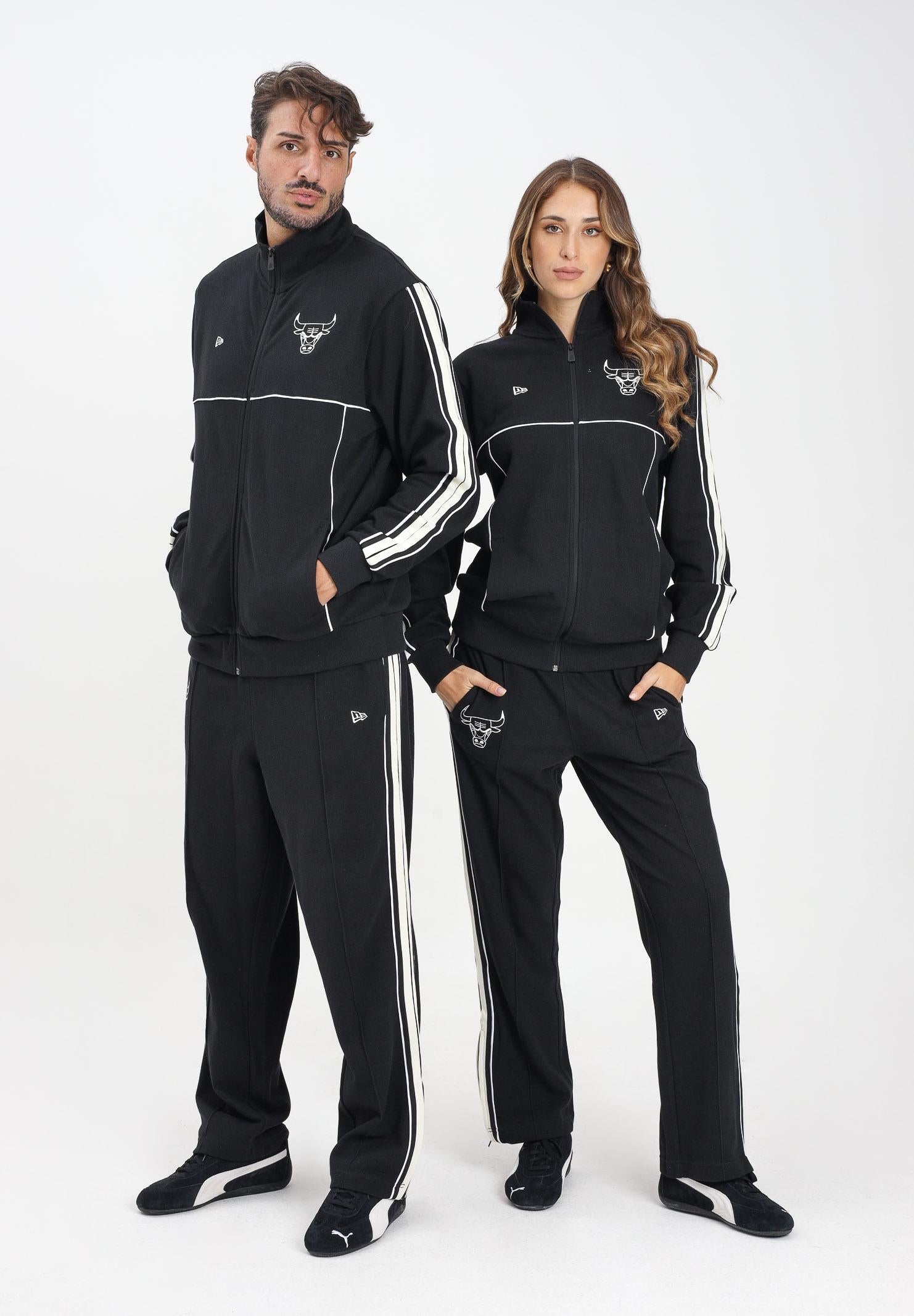 NEW ERA Pantalone sportivo Chicago Bulls NBA Outline nero per uomo e donna 60684337 NEW ERA