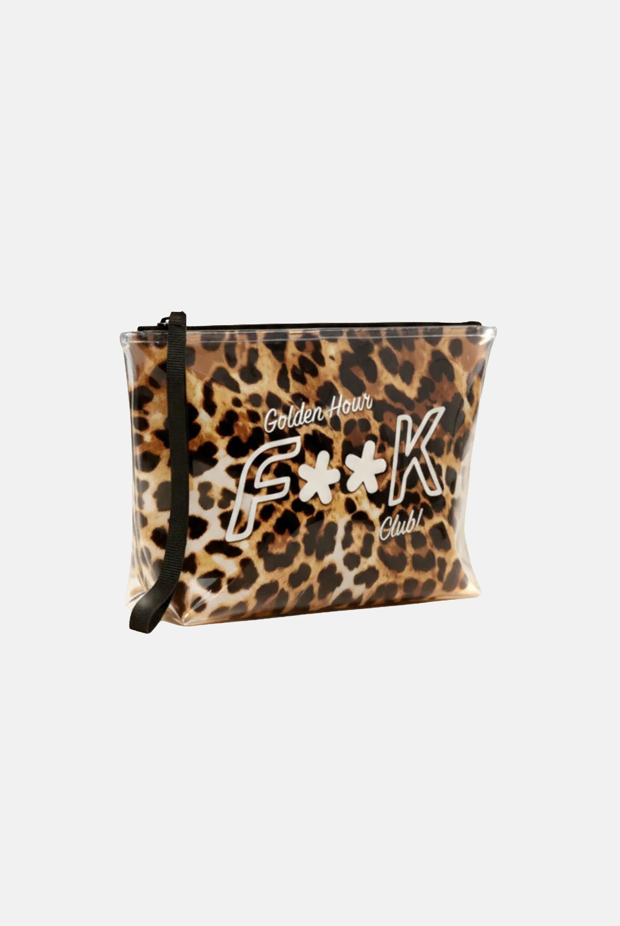 F**K pochette stampa leopard marrone da donna FA26-SU8906X01 . F**K