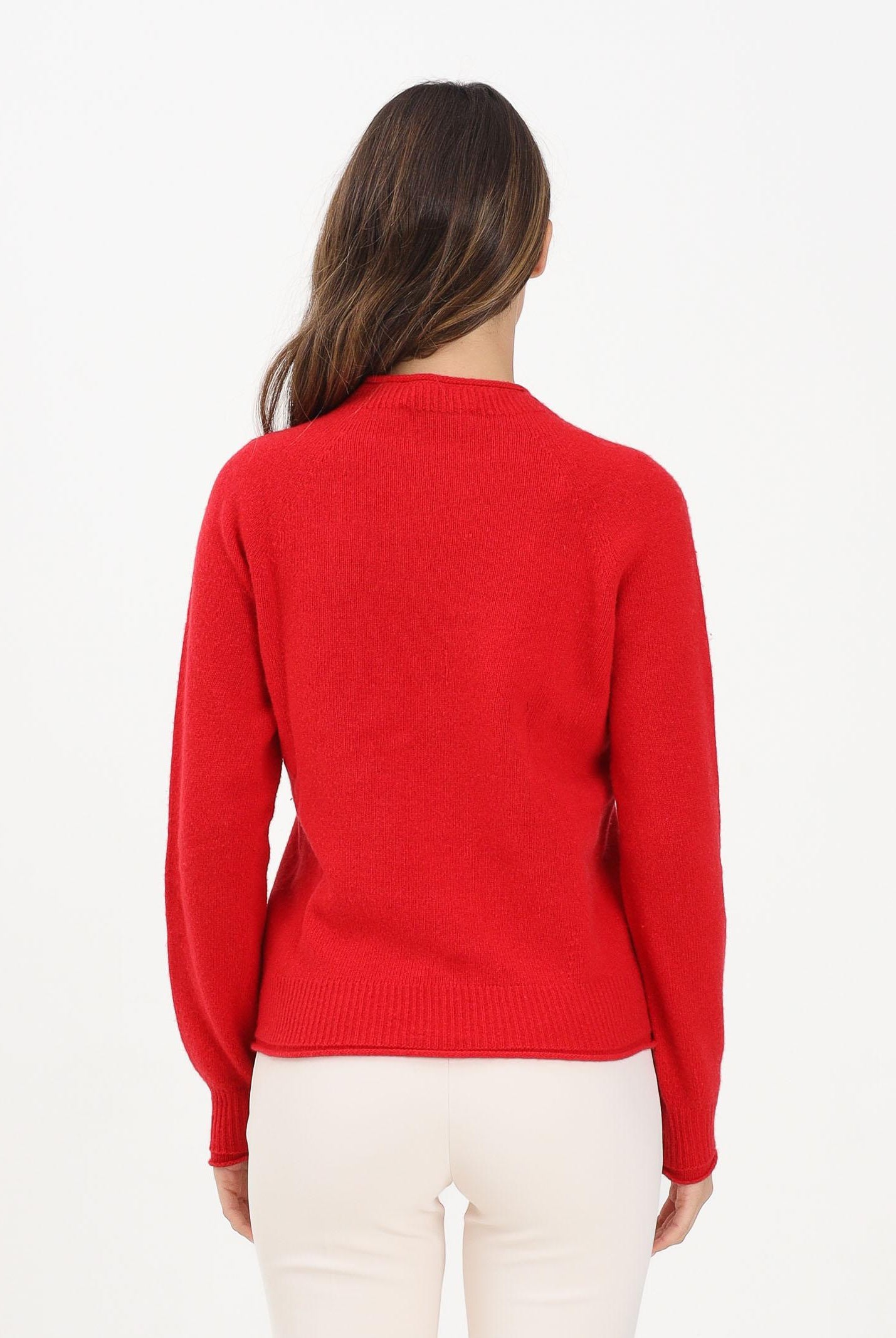 LACOSTE Maglioncino girocollo rosso da donna AF4160 240 LACOSTE