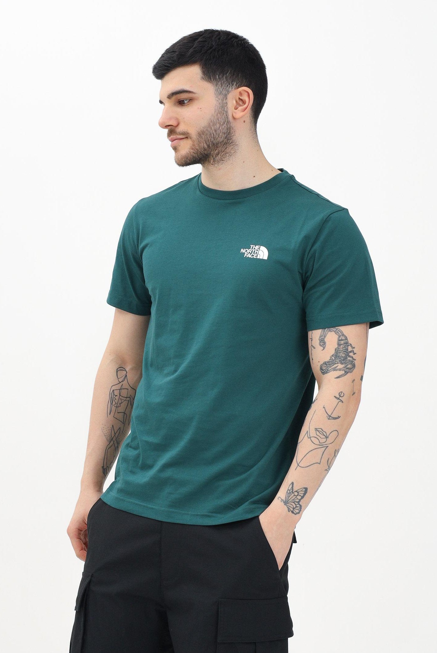 THE NORTH FACE T-shirt a manica corta Simple Dome verde da uomo NF0A87NG6GI1 THE NORTH FACE