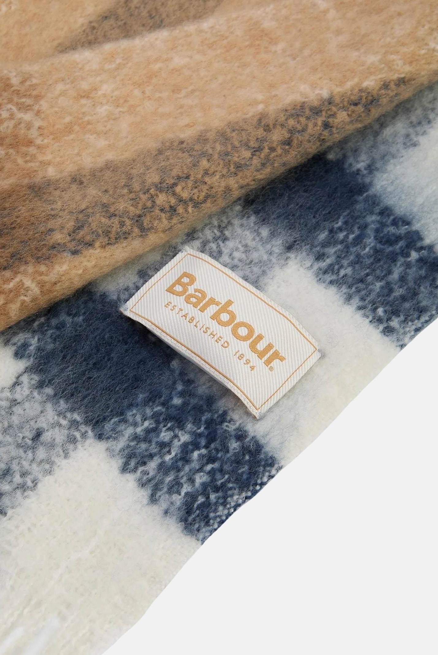 BARBOUR Sciarpa Isla tartan beige per uomo e donna 252MLSC0293 BR51 BARBOUR