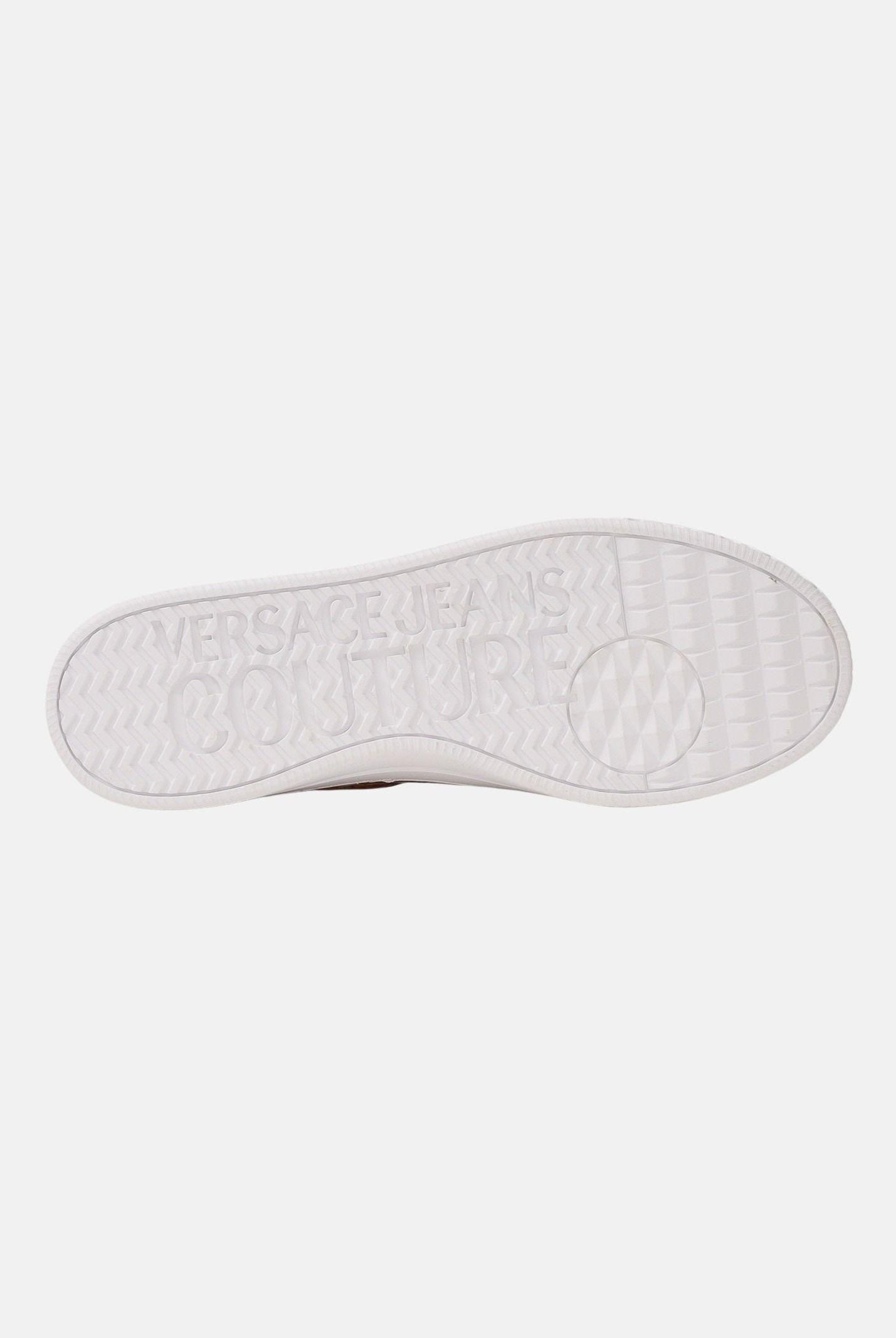 VERSACE JEANS COUTURE Sneakers bianche da uomo con fantasia barocca e logo 80YA3SK6ZSE04 G03 VERSACE JEANS COUTURE