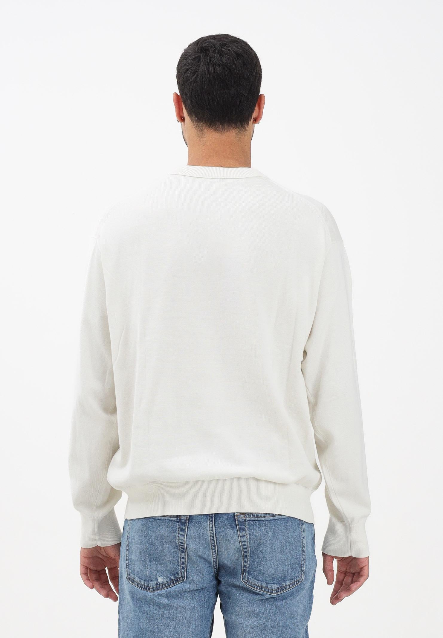 CALVIN KLEIN JEANS Maglioncino girocollo panna da uomo LV04RC309GYAS CALVIN KLEIN JEANS